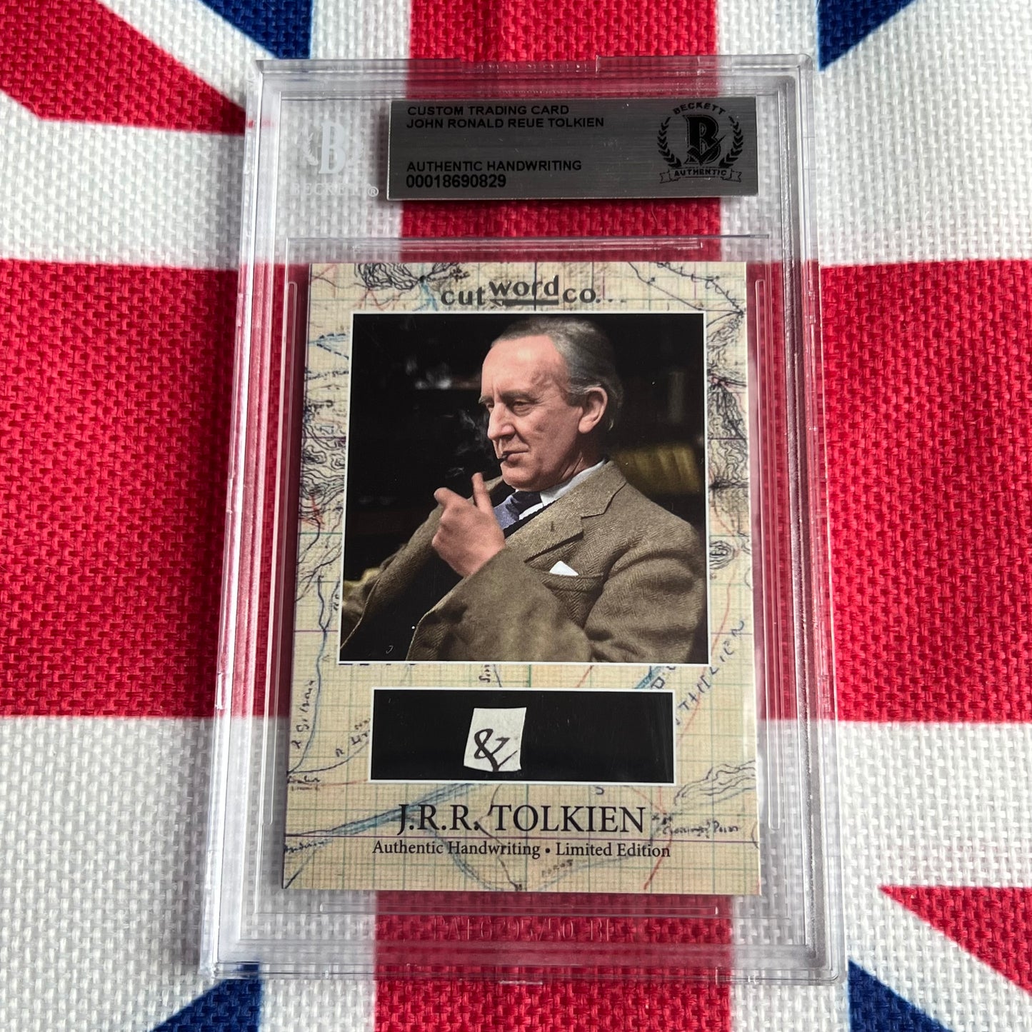 J. R. R. Tolkien Beckett Encapsulated Handwriting Removed from an Autograph Letter Signed