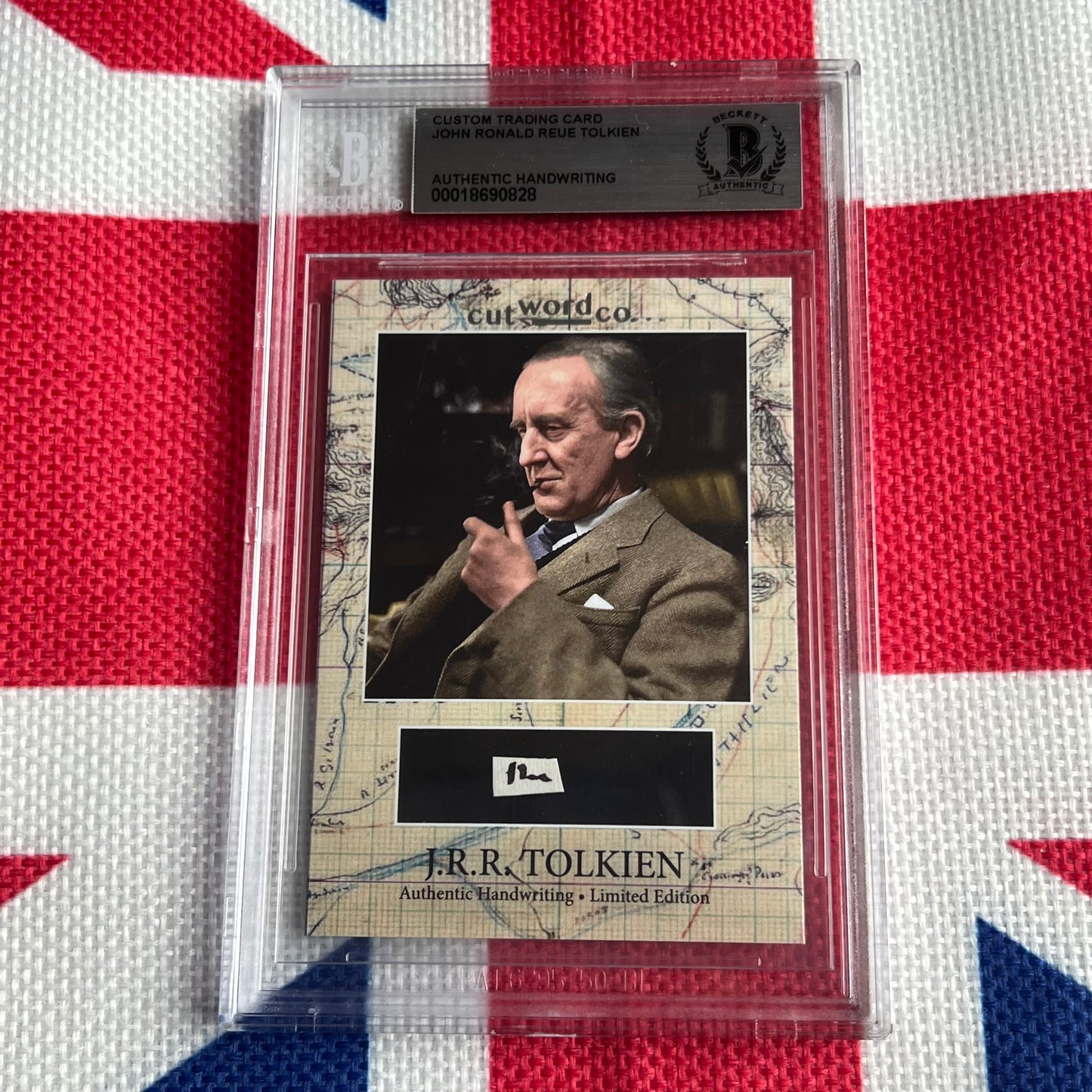 J. R. R. Tolkien Beckett Encapsulated Handwriting Removed from an Autograph Letter Signed