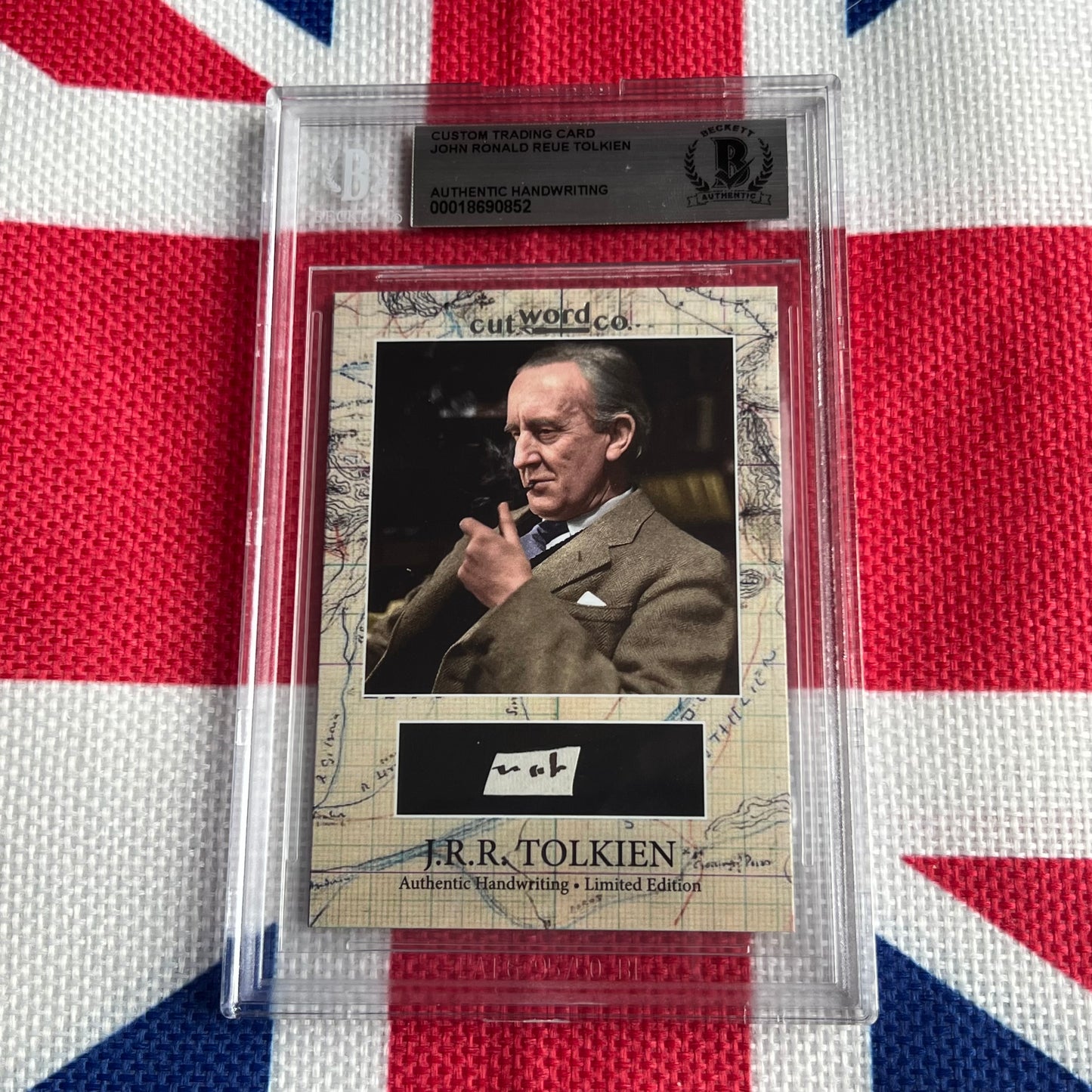 J. R. R. Tolkien Beckett Encapsulated Handwriting Removed from an Autograph Letter Signed