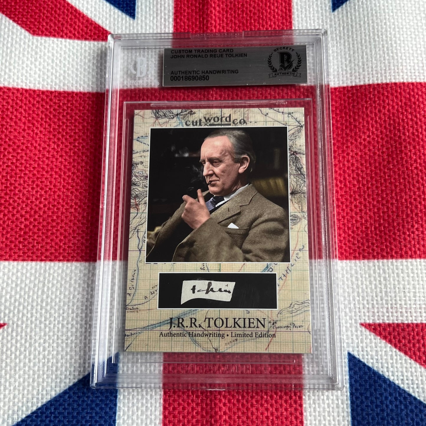 J. R. R. Tolkien Beckett Encapsulated Handwriting Removed from an Autograph Letter Signed