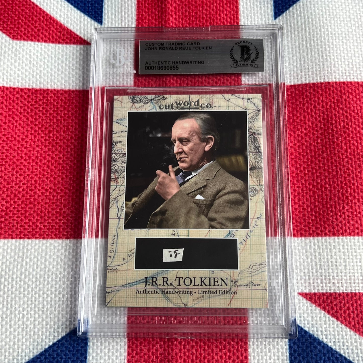 J. R. R. Tolkien Beckett Encapsulated Handwriting Removed from an Autograph Letter Signed