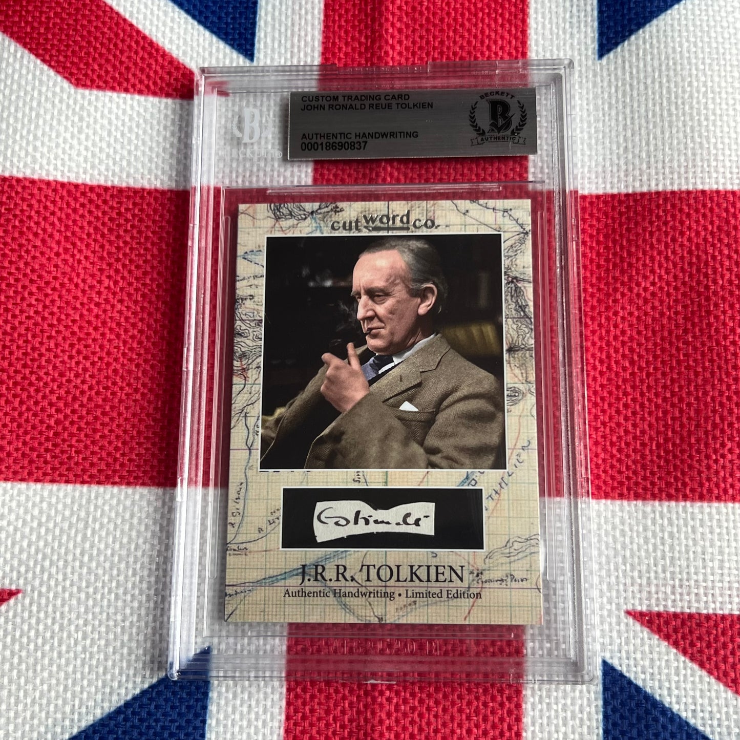 J. R. R. Tolkien Beckett Encapsulated Handwriting Removed from an Autograph Letter Signed