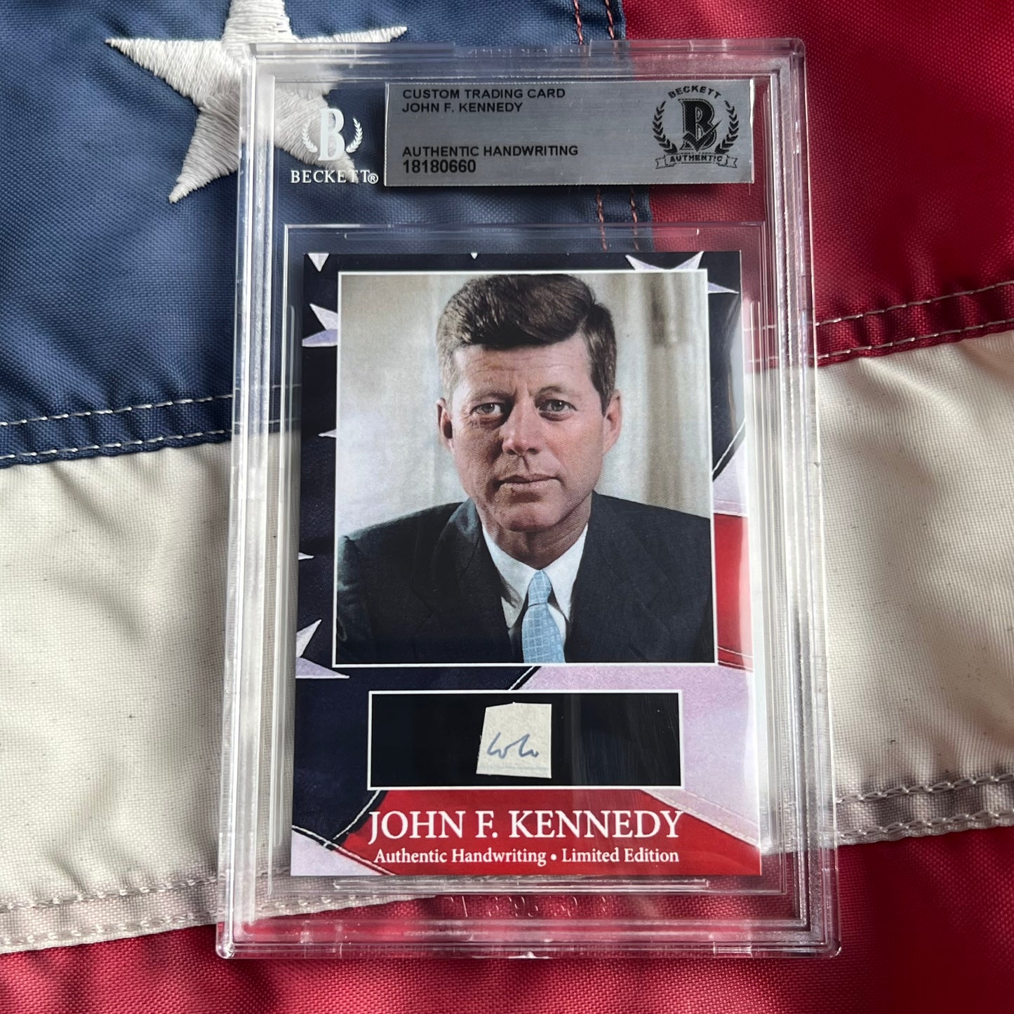 John F. Kennedy Handwritten Word Cut from a Autograph Letter Signed Beckett BAS