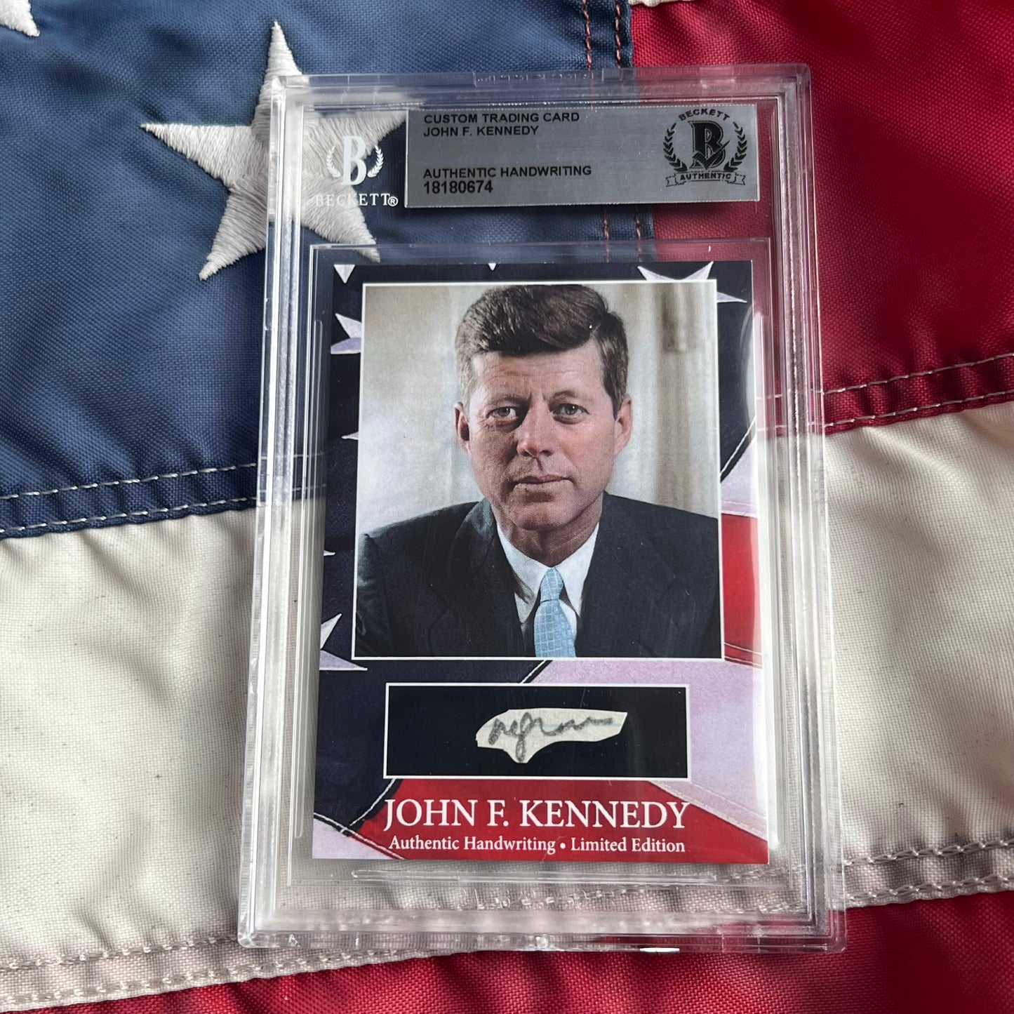 John F. Kennedy Handwritten Word Cut from a Autograph Letter Signed Beckett BAS