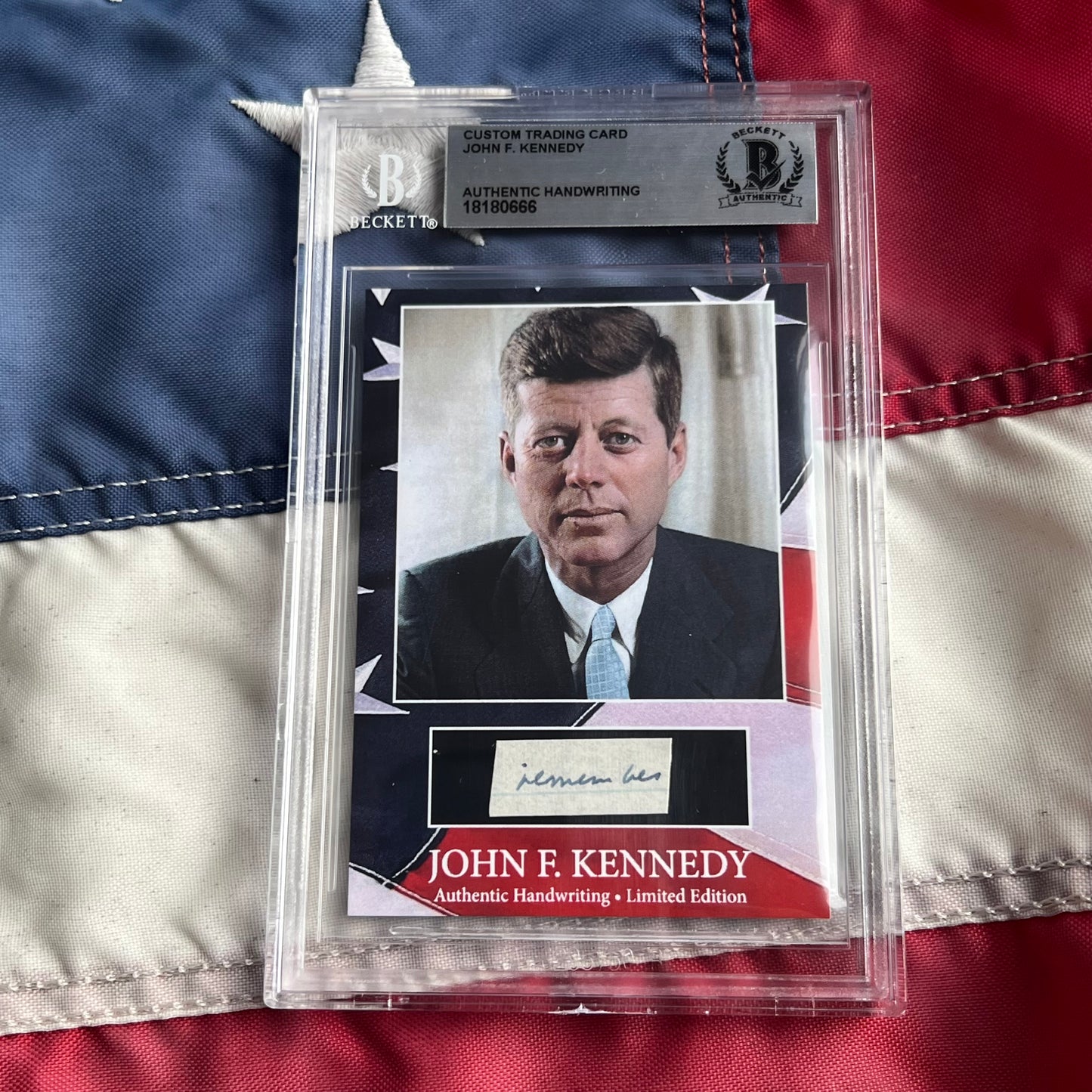 John F. Kennedy Handwritten Word Cut from a Autograph Letter Signed Beckett BAS