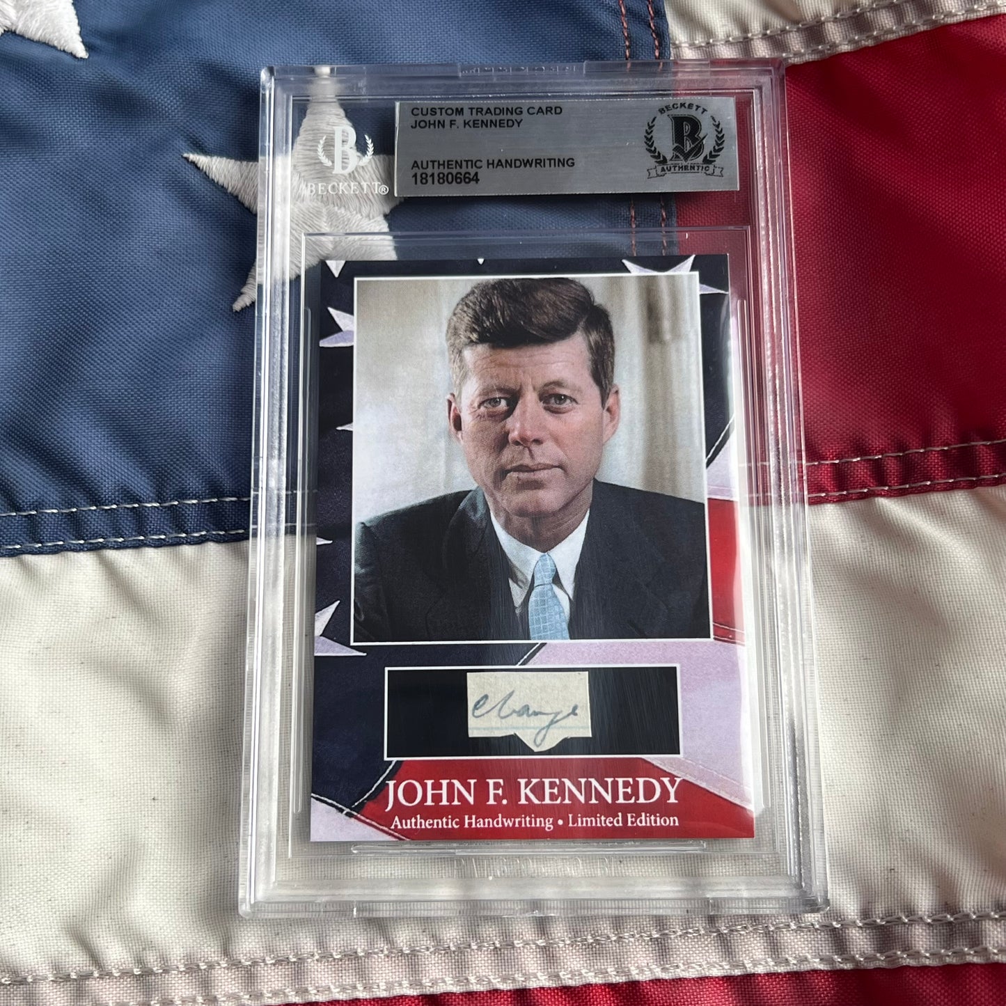 John F. Kennedy Handwritten Word Cut from a Autograph Letter Signed Beckett BAS