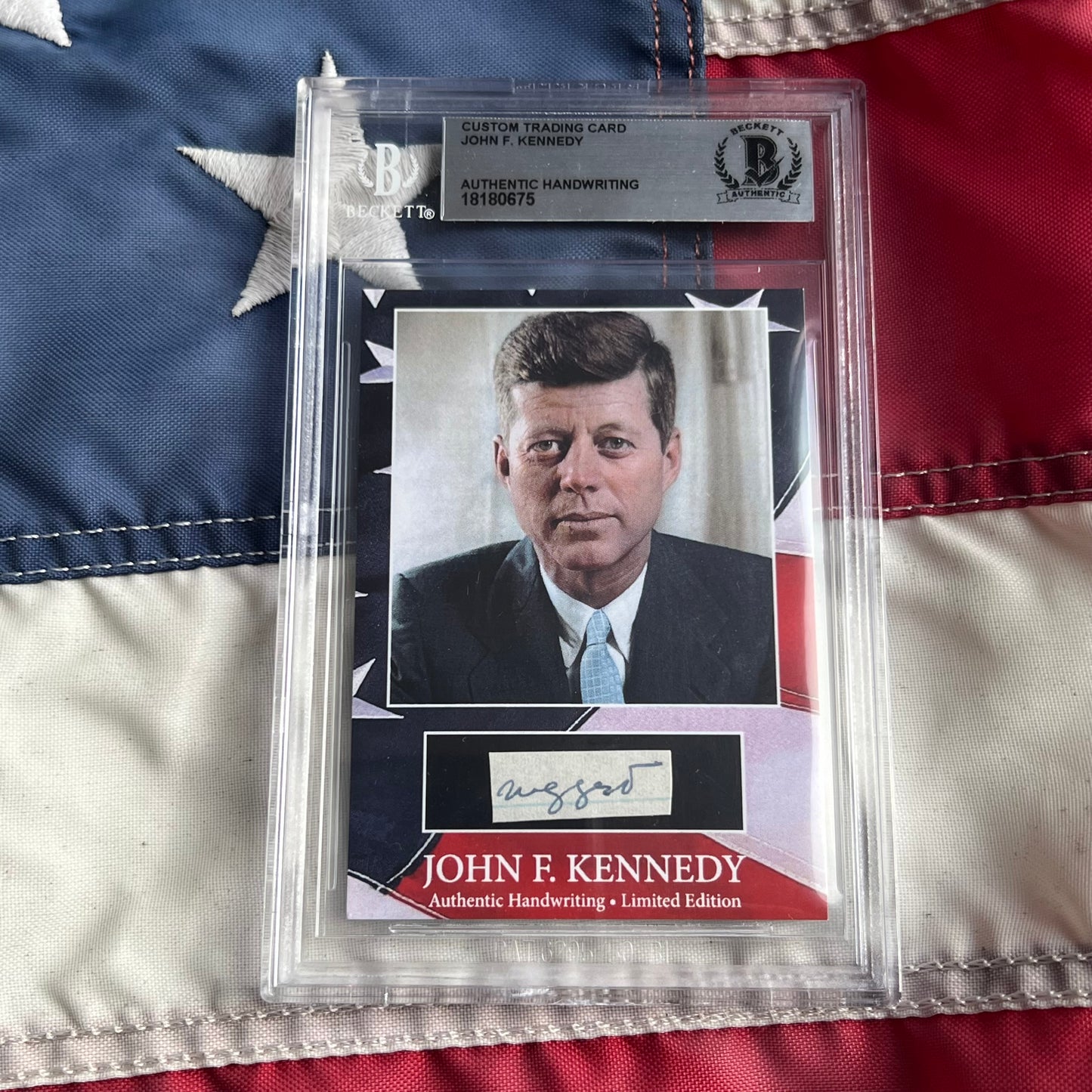 John F. Kennedy Handwritten Word Cut from a Autograph Letter Signed Beckett BAS