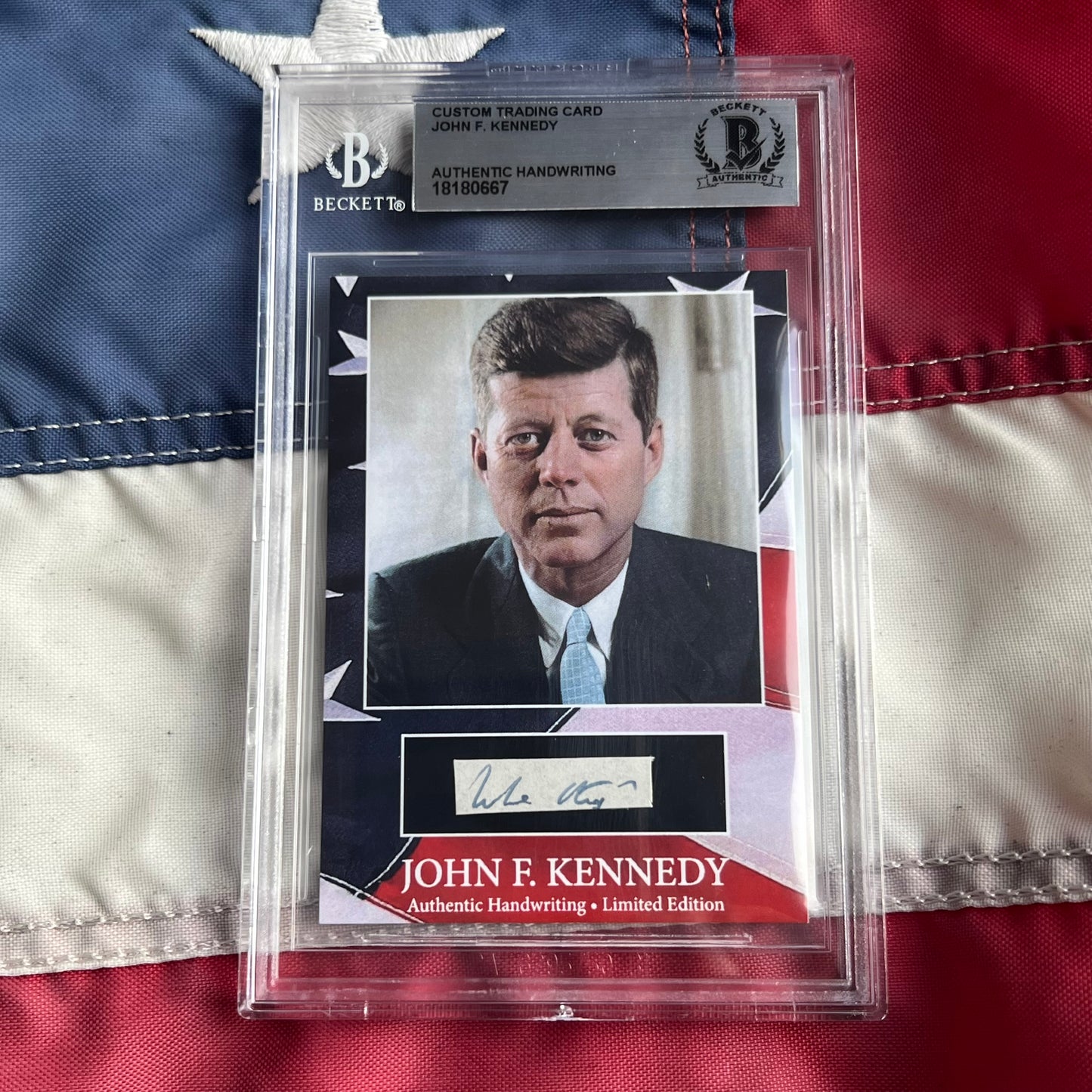 John F. Kennedy Handwritten Word Cut from a Autograph Letter Signed Beckett BAS