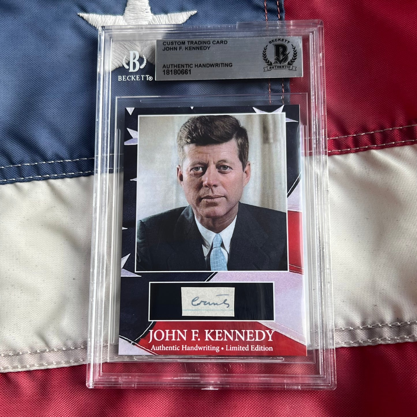 John F. Kennedy Handwritten Word Cut from a Autograph Letter Signed Beckett BAS