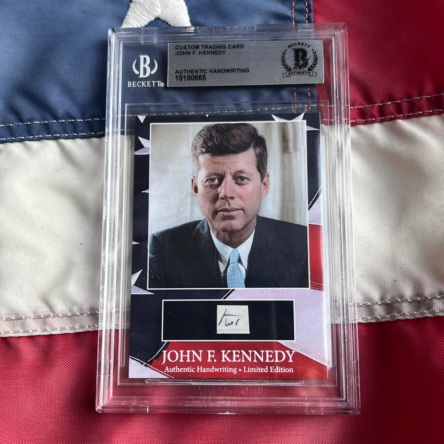 John F. Kennedy Handwritten Word Cut from a Autograph Letter Signed Beckett BAS