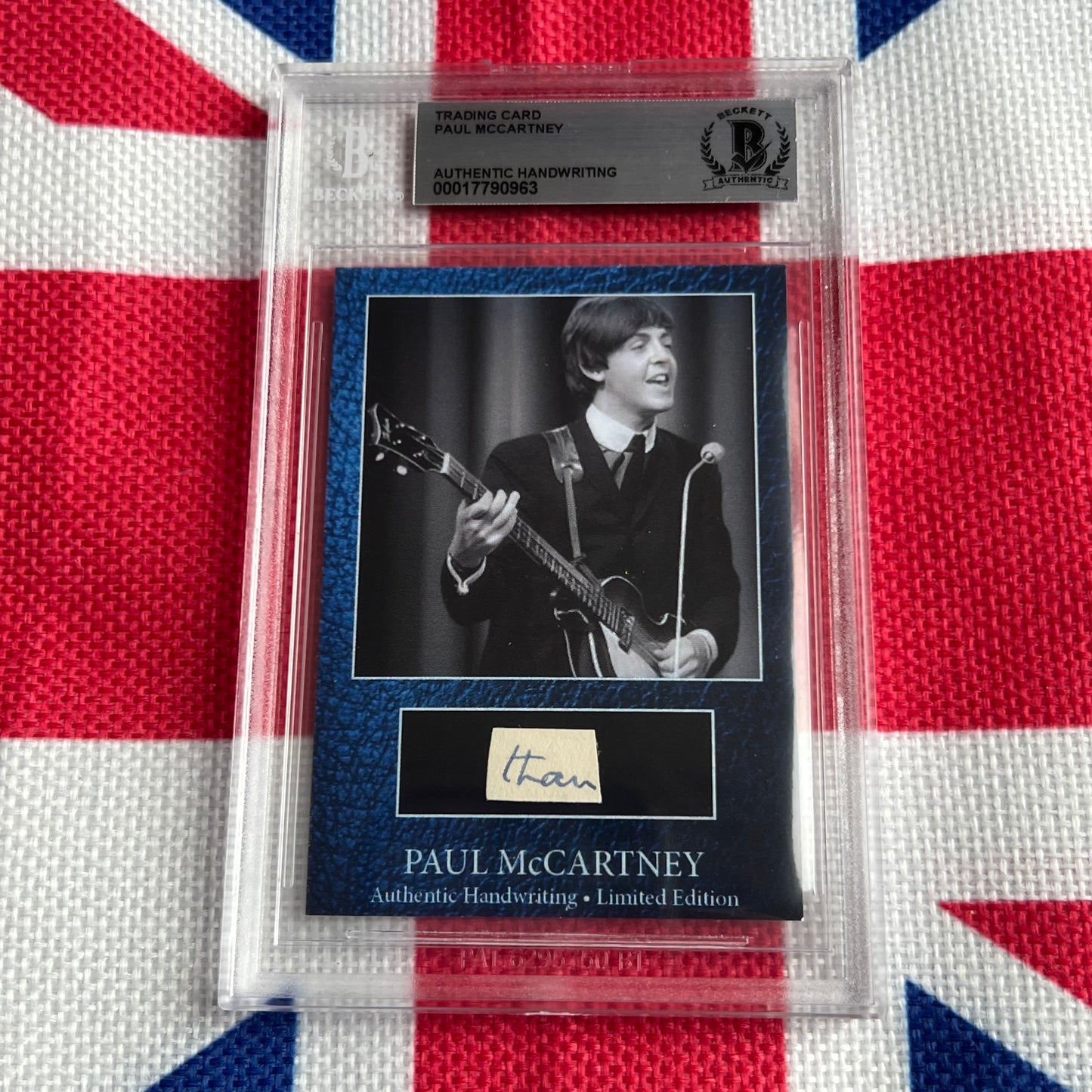 Paul McCartney Beckett Encapsulated Handwriting Removed From His Highschool Notebook