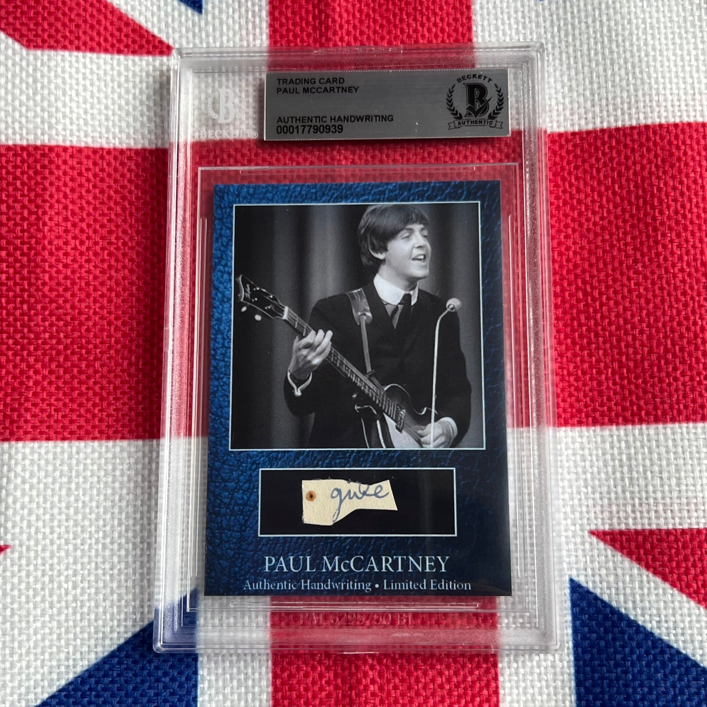 Paul McCartney Beckett Encapsulated Handwriting Removed From His Highschool Notebook