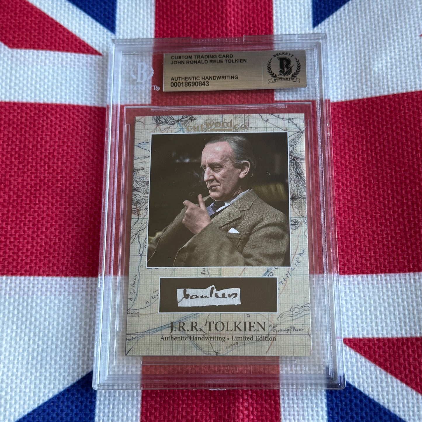 J. R. R. Tolkien Beckett Encapsulated Handwriting Removed from an Autograph Letter Signed