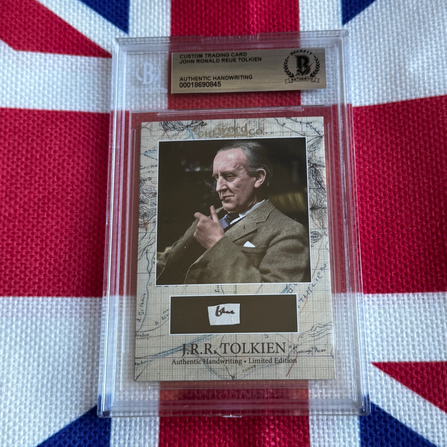 J. R. R. Tolkien Beckett Encapsulated Handwriting Removed from an Autograph Letter Signed