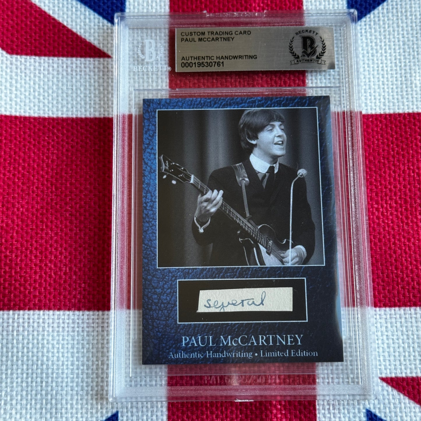 Paul McCartney Beckett Encapsulated Handwriting Removed From His Highschool Notebook