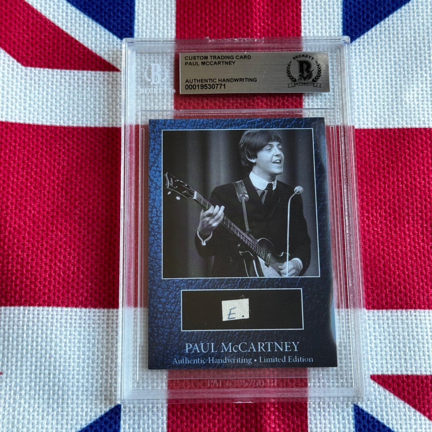 Paul McCartney Beckett Encapsulated Handwriting Removed From His Highschool Notebook