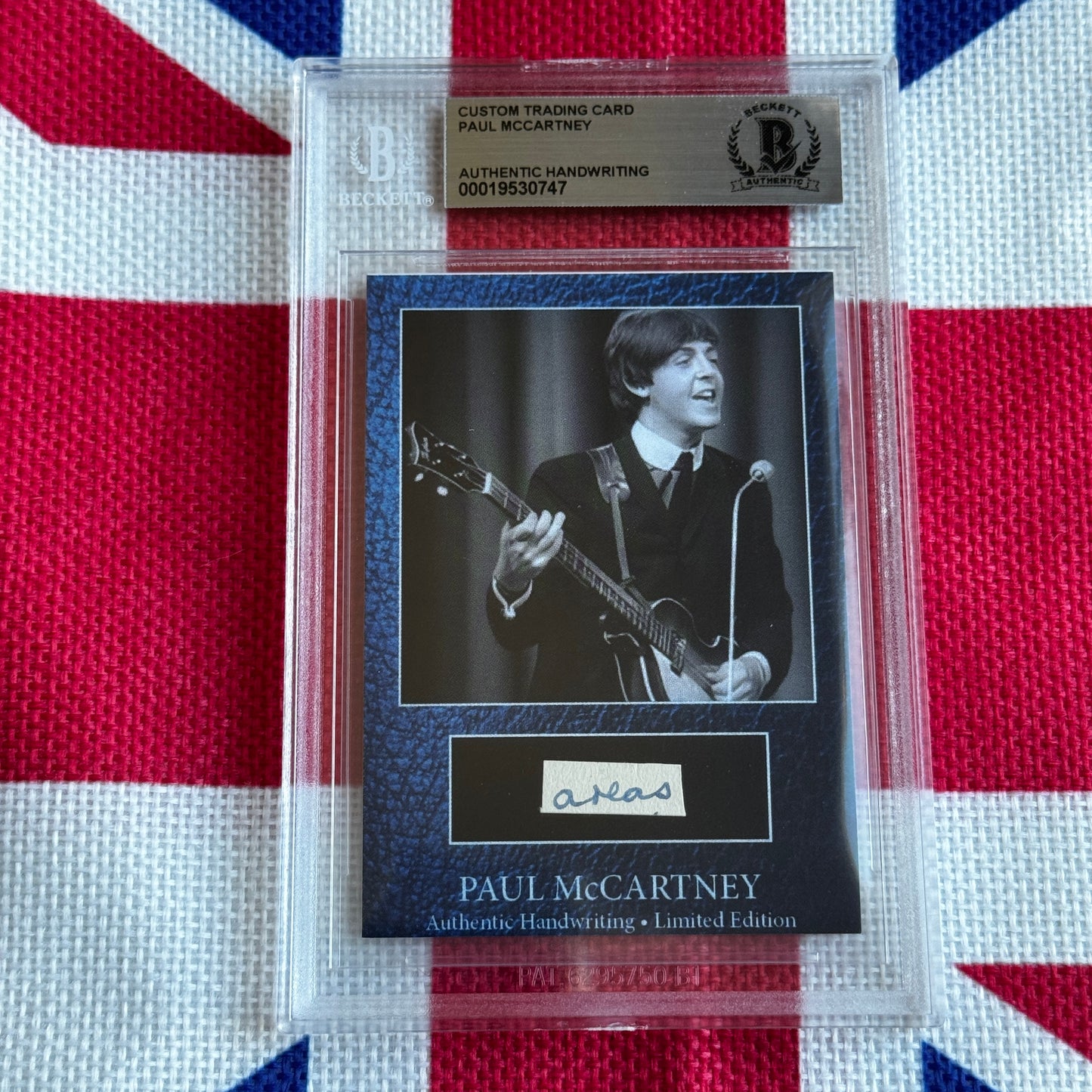 Paul McCartney Beckett Encapsulated Handwriting Removed From His Highschool Notebook