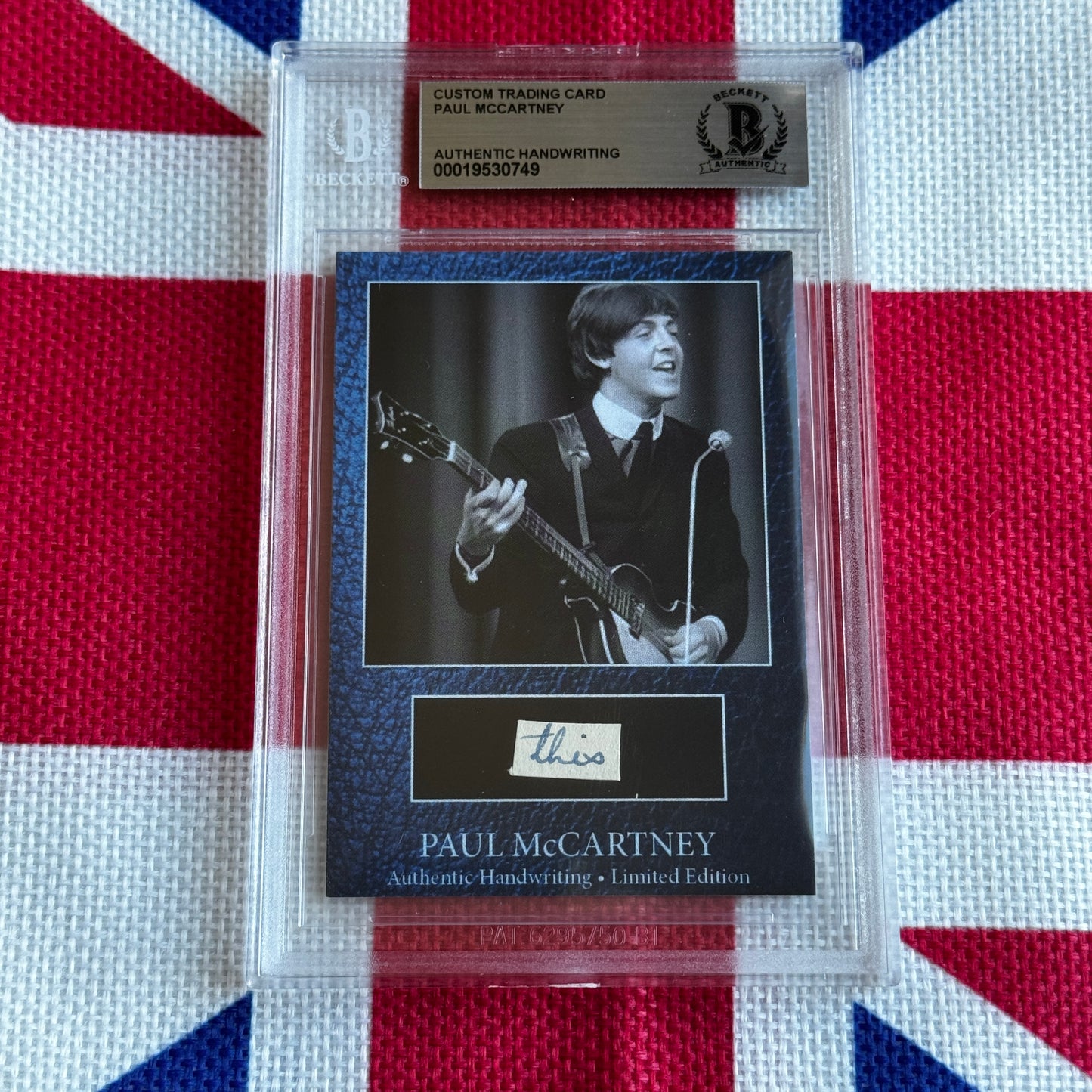 Paul McCartney Beckett Encapsulated Handwriting Removed From His Highschool Notebook
