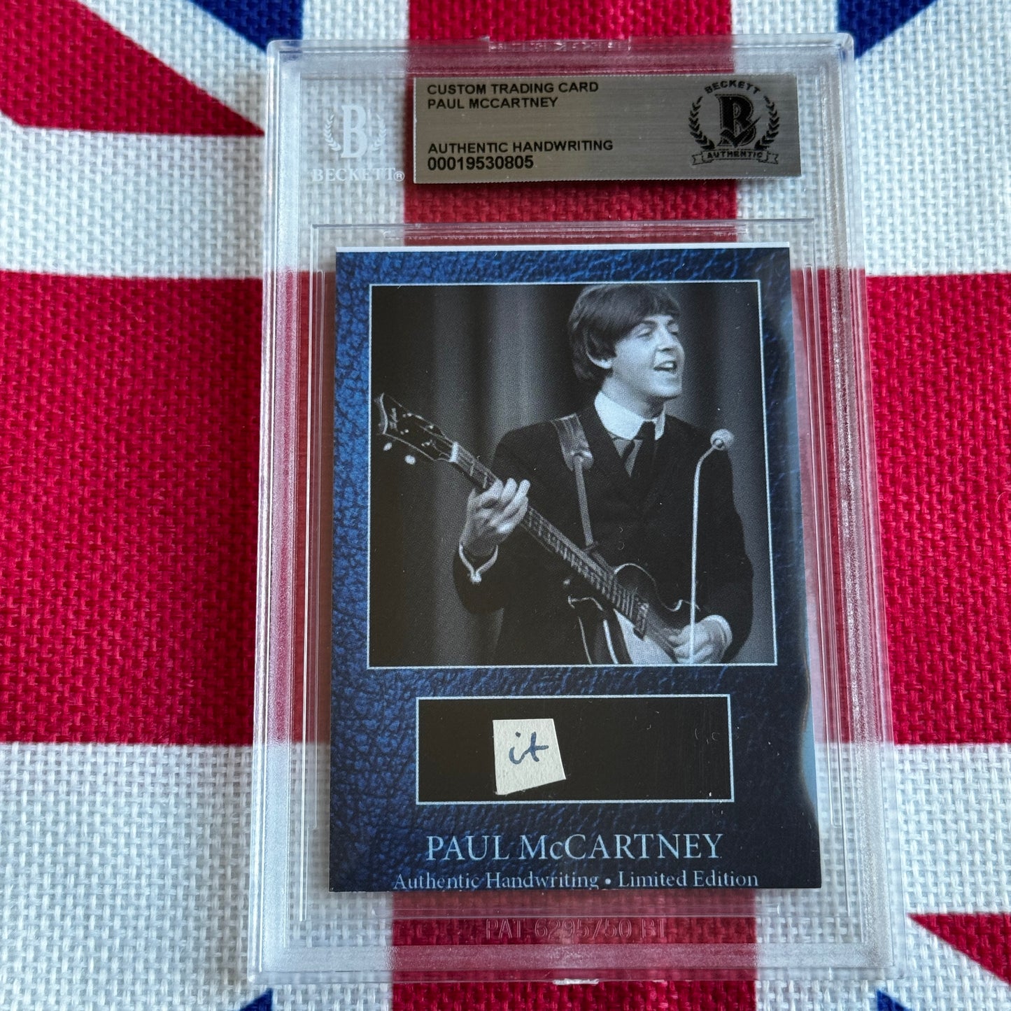 Paul McCartney Beckett Encapsulated Handwriting Removed From His Highschool Notebook