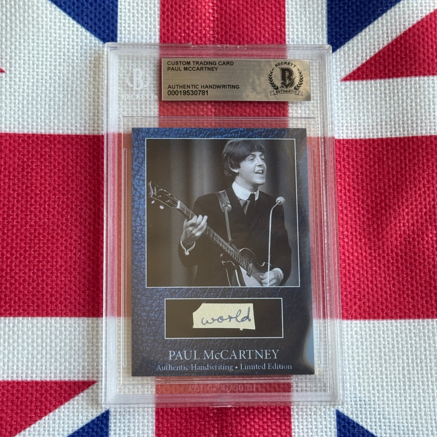 Paul McCartney Beckett Encapsulated Handwriting Removed From His Highschool Notebook