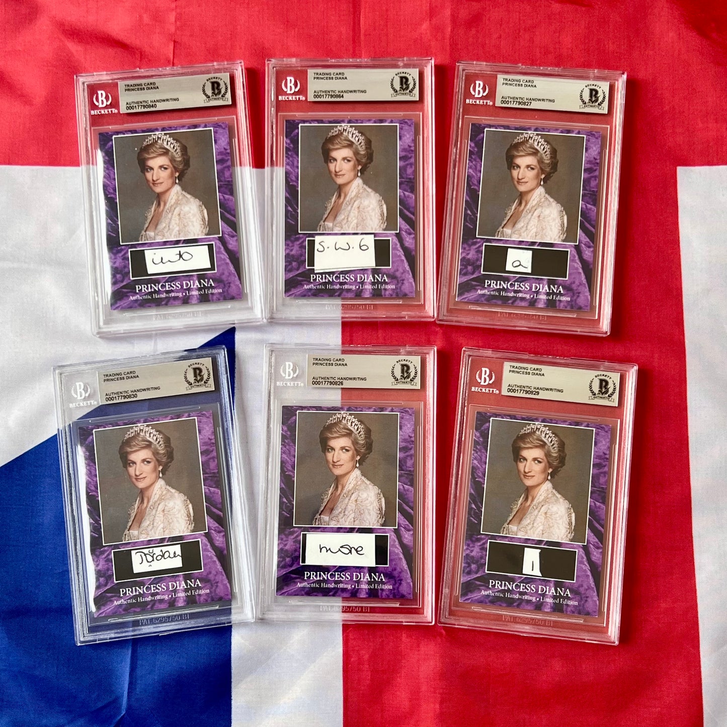 Princess Diana Beckett Encapsulated Handwriting Removed From an Autograph Letter Signed