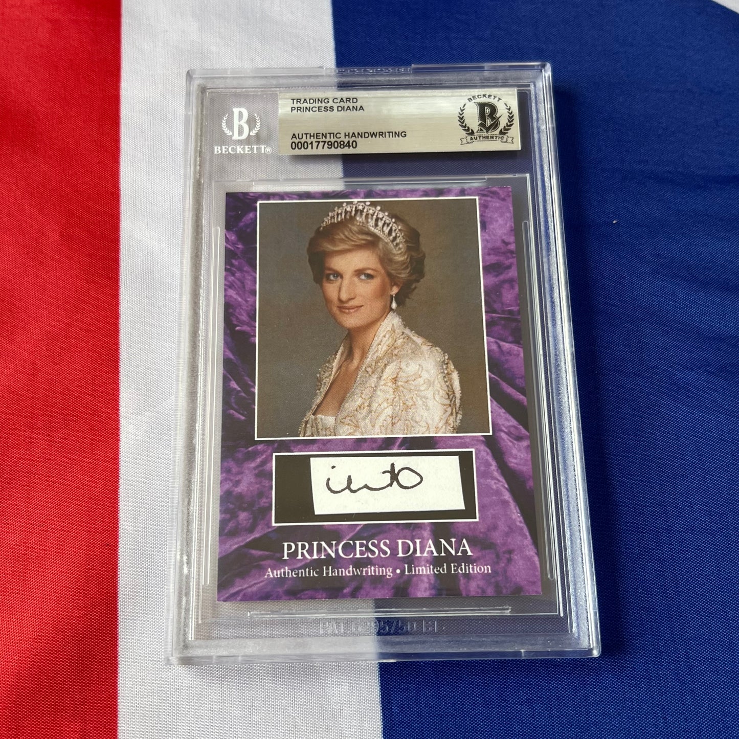 Princess Diana Beckett Encapsulated Handwriting Removed From an Autograph Letter Signed