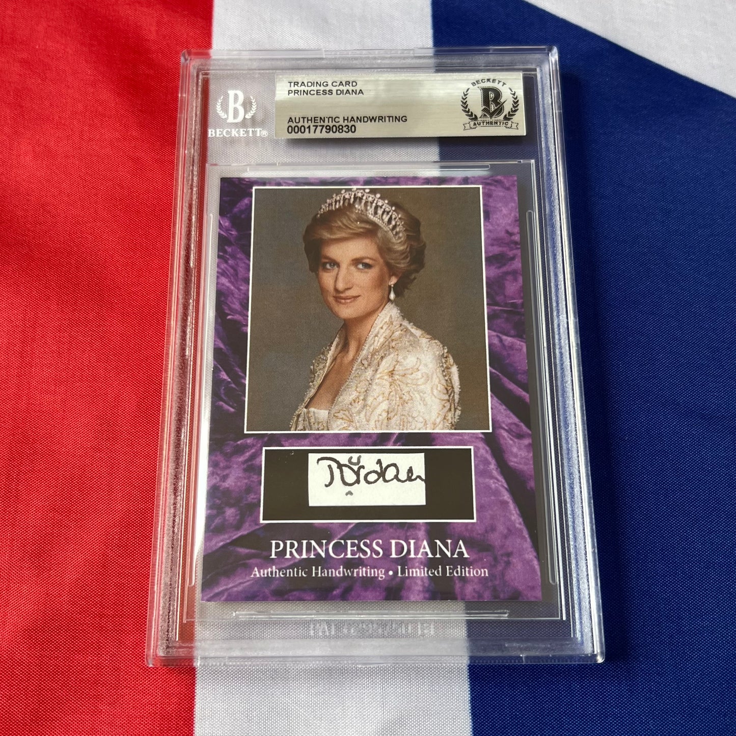 Princess Diana Beckett Encapsulated Handwriting Removed From an Autograph Letter Signed
