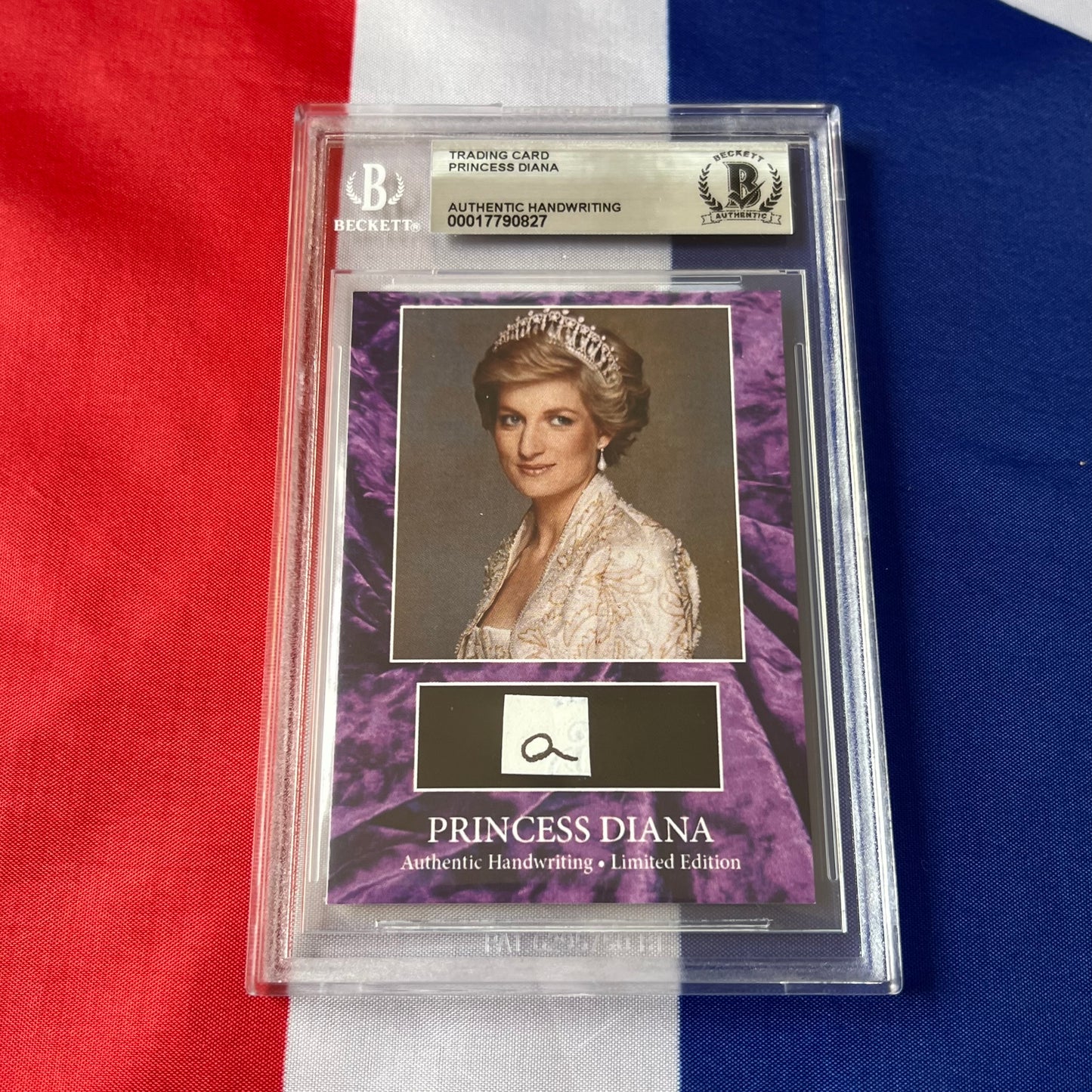 Princess Diana Beckett Encapsulated Handwriting Removed From an Autograph Letter Signed