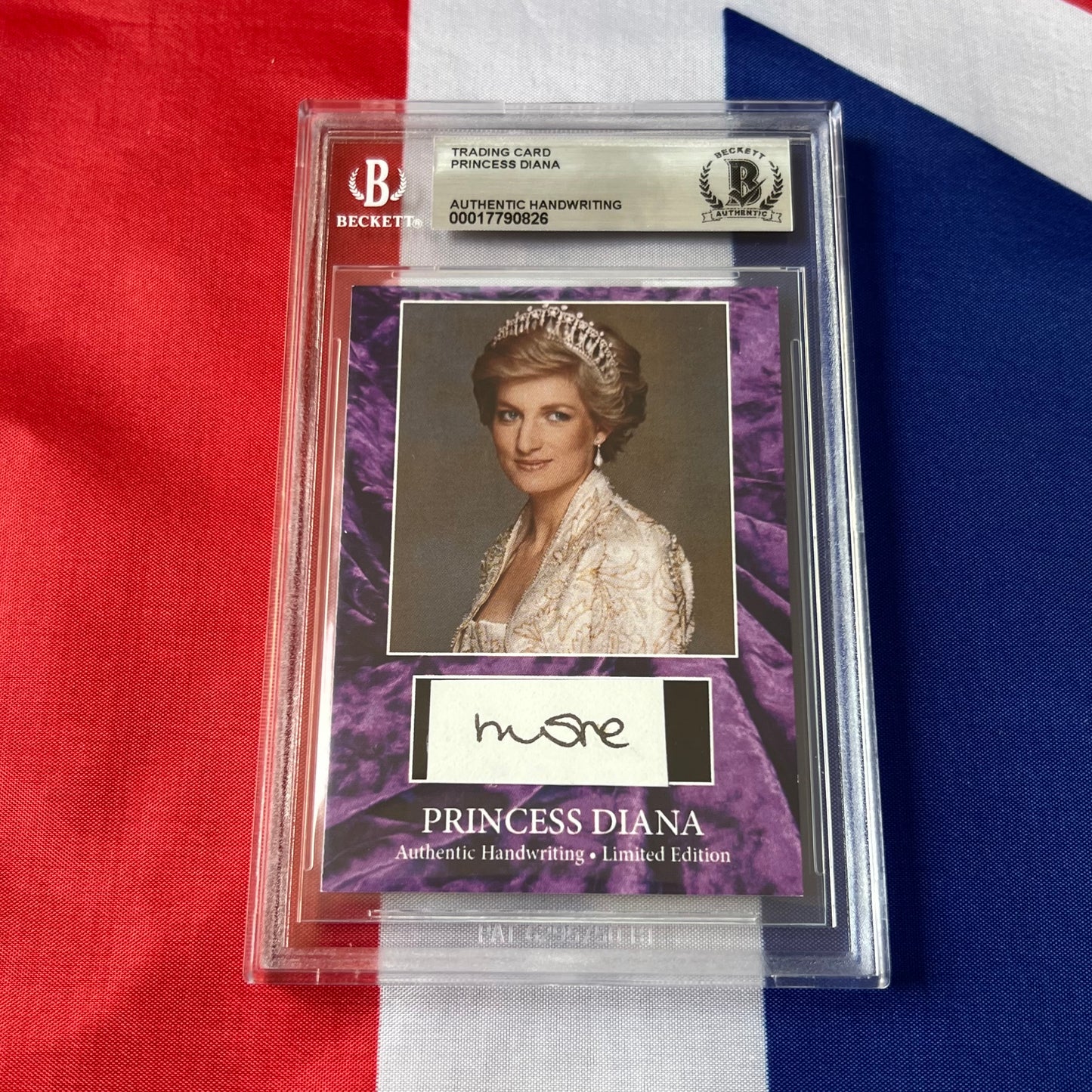Princess Diana Beckett Encapsulated Handwriting Removed From an Autograph Letter Signed