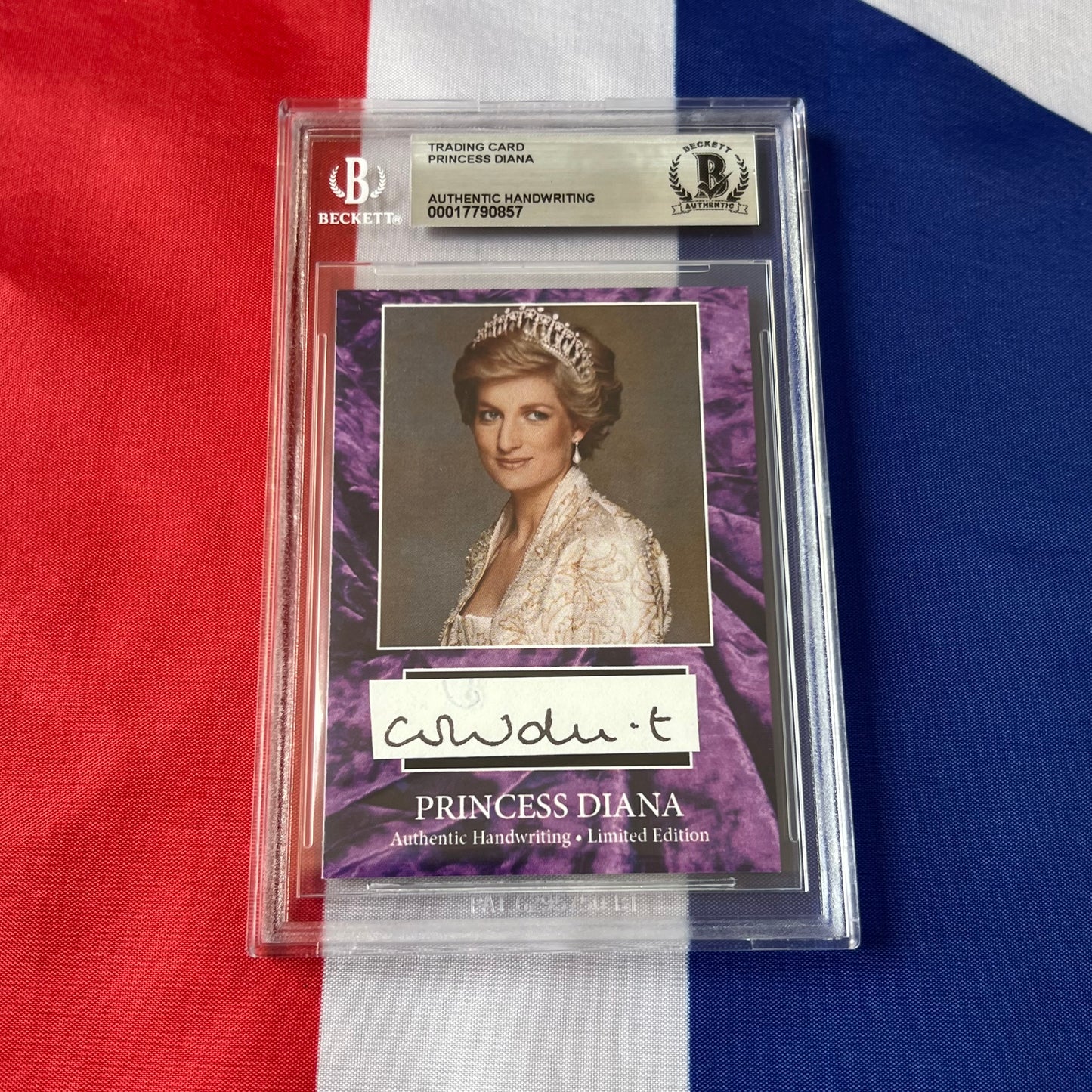 Princess Diana Beckett Encapsulated Handwriting Removed From an Autograph Letter Signed