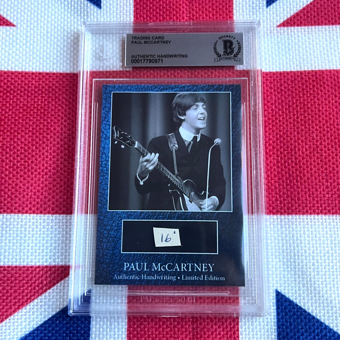 Paul McCartney Beckett Encapsulated Handwriting Removed From His Highschool Notebook