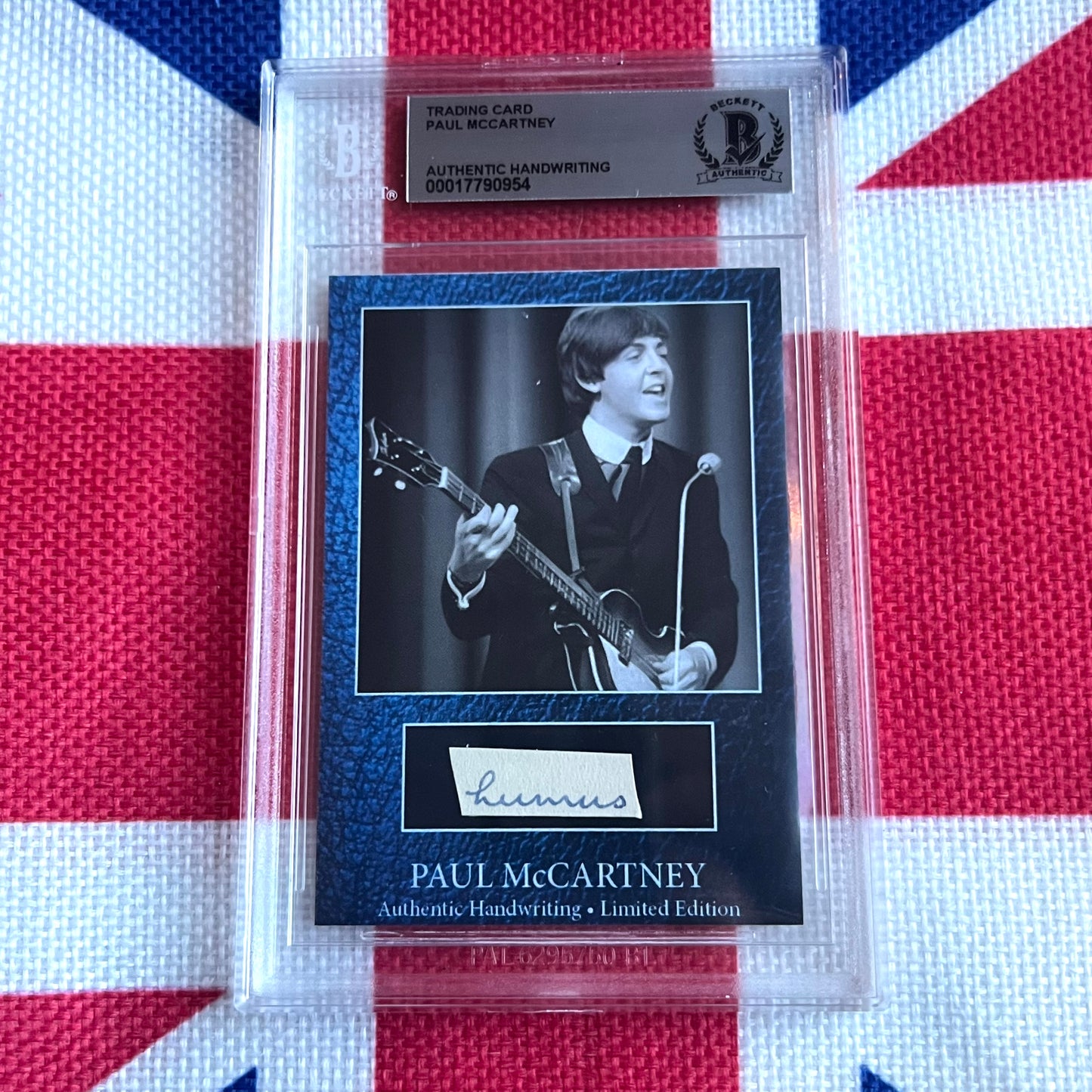 Paul McCartney Beckett Encapsulated Handwriting Removed From His Highschool Notebook