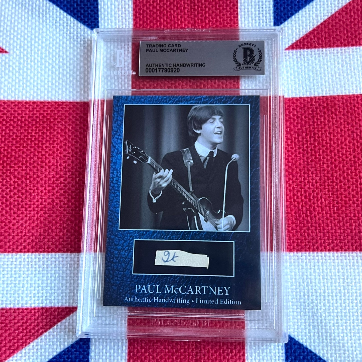 Paul McCartney Beckett Encapsulated Handwriting Removed From His Highschool Notebook