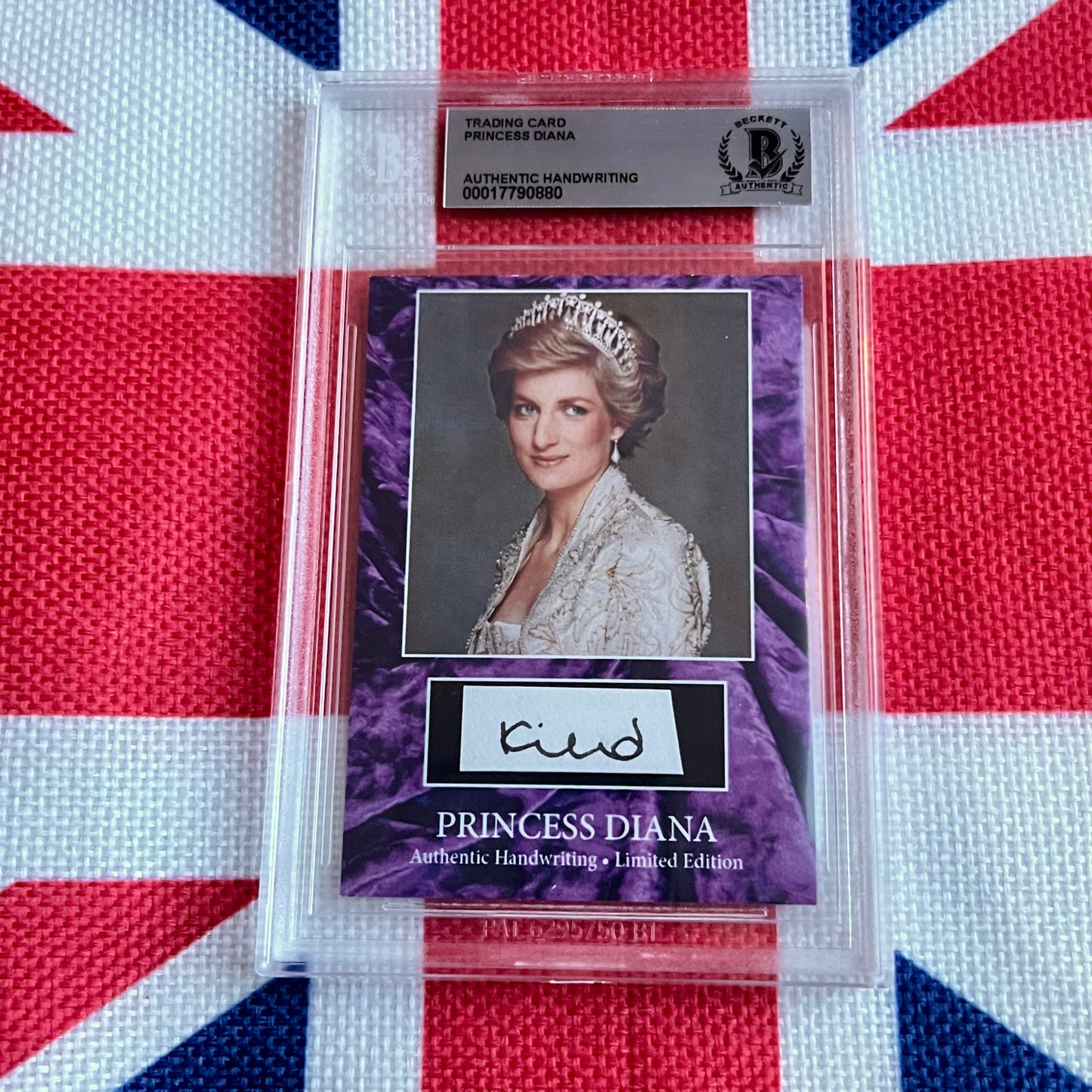 Princess Diana Beckett Encapsulated Handwriting Removed From an Autograph Letter Signed