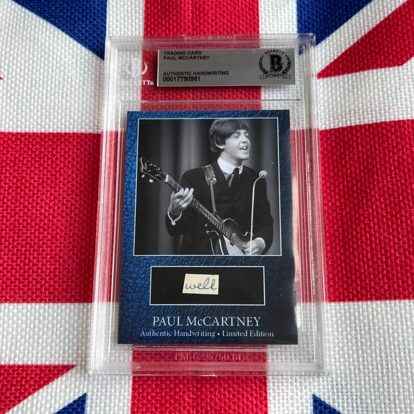 Paul McCartney Beckett Encapsulated Handwriting Removed From His Highschool Notebook