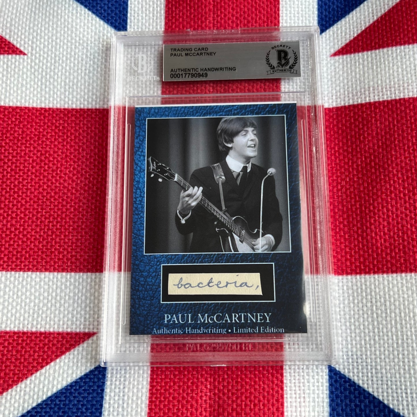 Paul McCartney Beckett Encapsulated Handwriting Removed From His Highschool Notebook