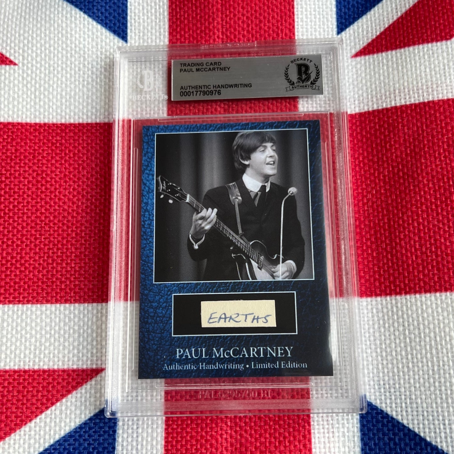 Paul McCartney Beckett Encapsulated Handwriting Removed From His Highschool Notebook