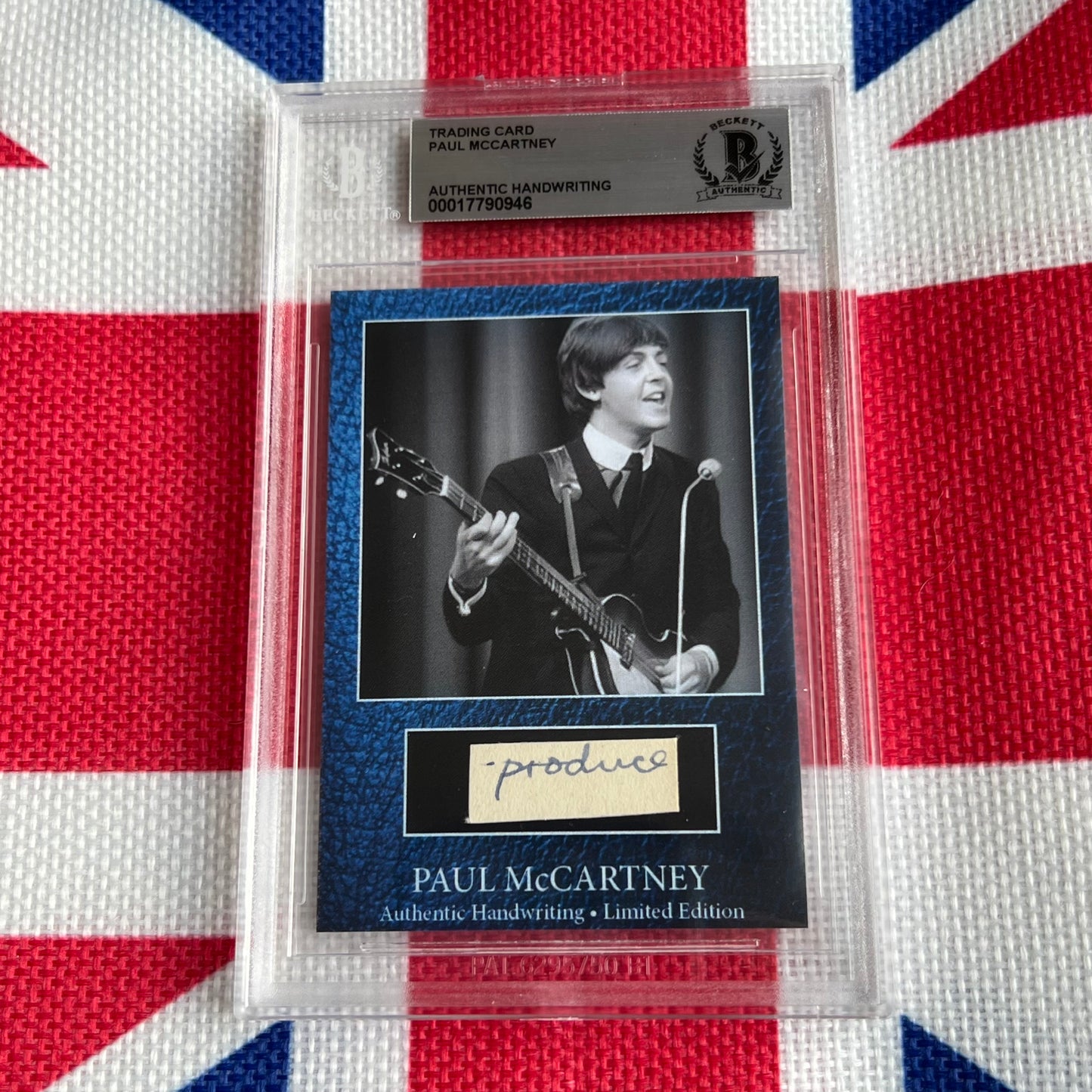 Paul McCartney Beckett Encapsulated Handwriting Removed From His Highschool Notebook