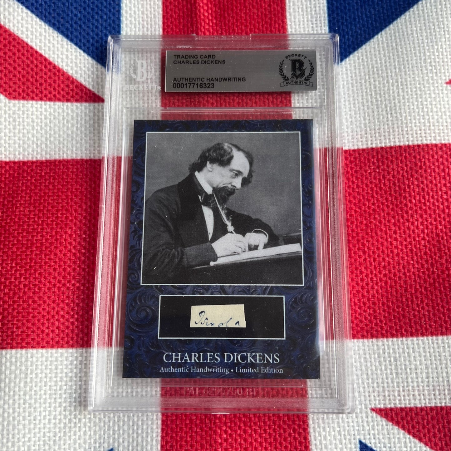 Charles Dickens Beckett Encapsulated Handwriting Removed From an Autograph Letter Signed