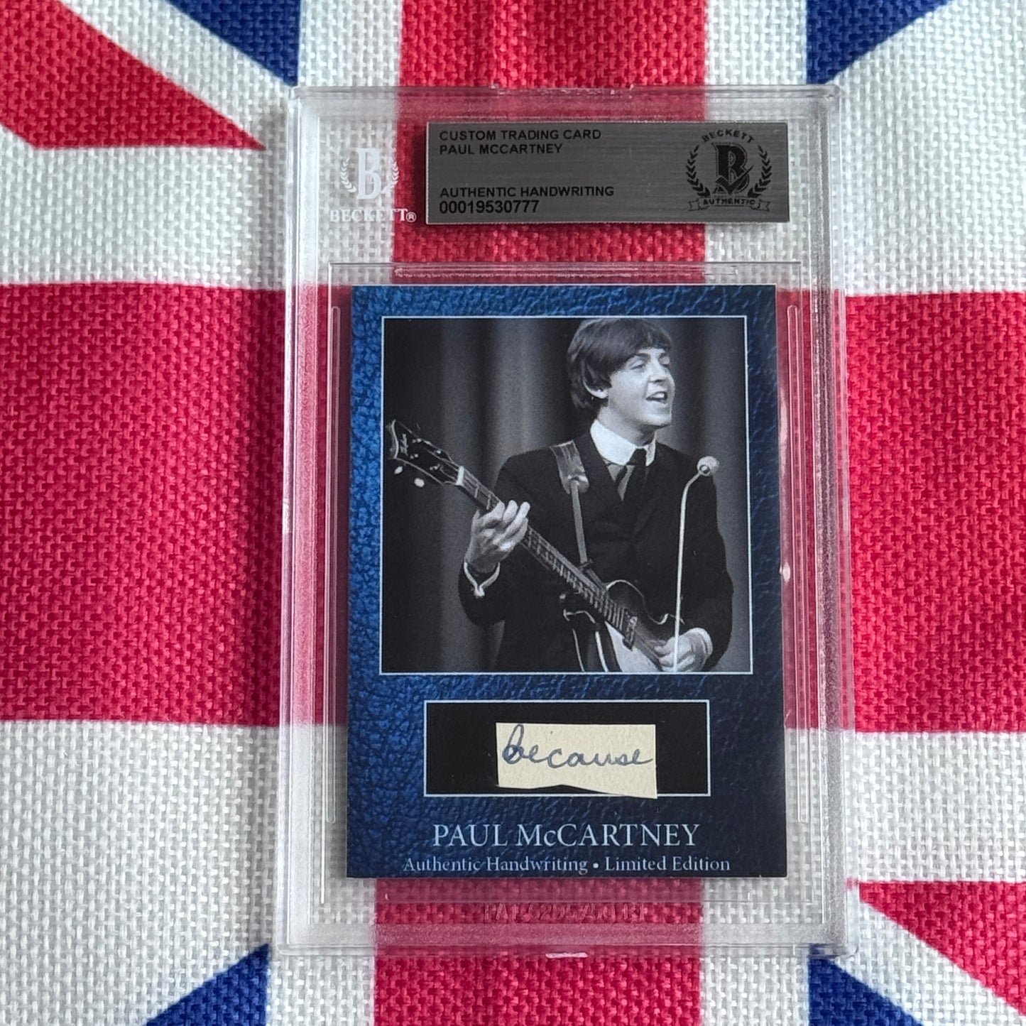 Paul McCartney Beckett Encapsulated Handwriting Removed From His Highschool Notebook