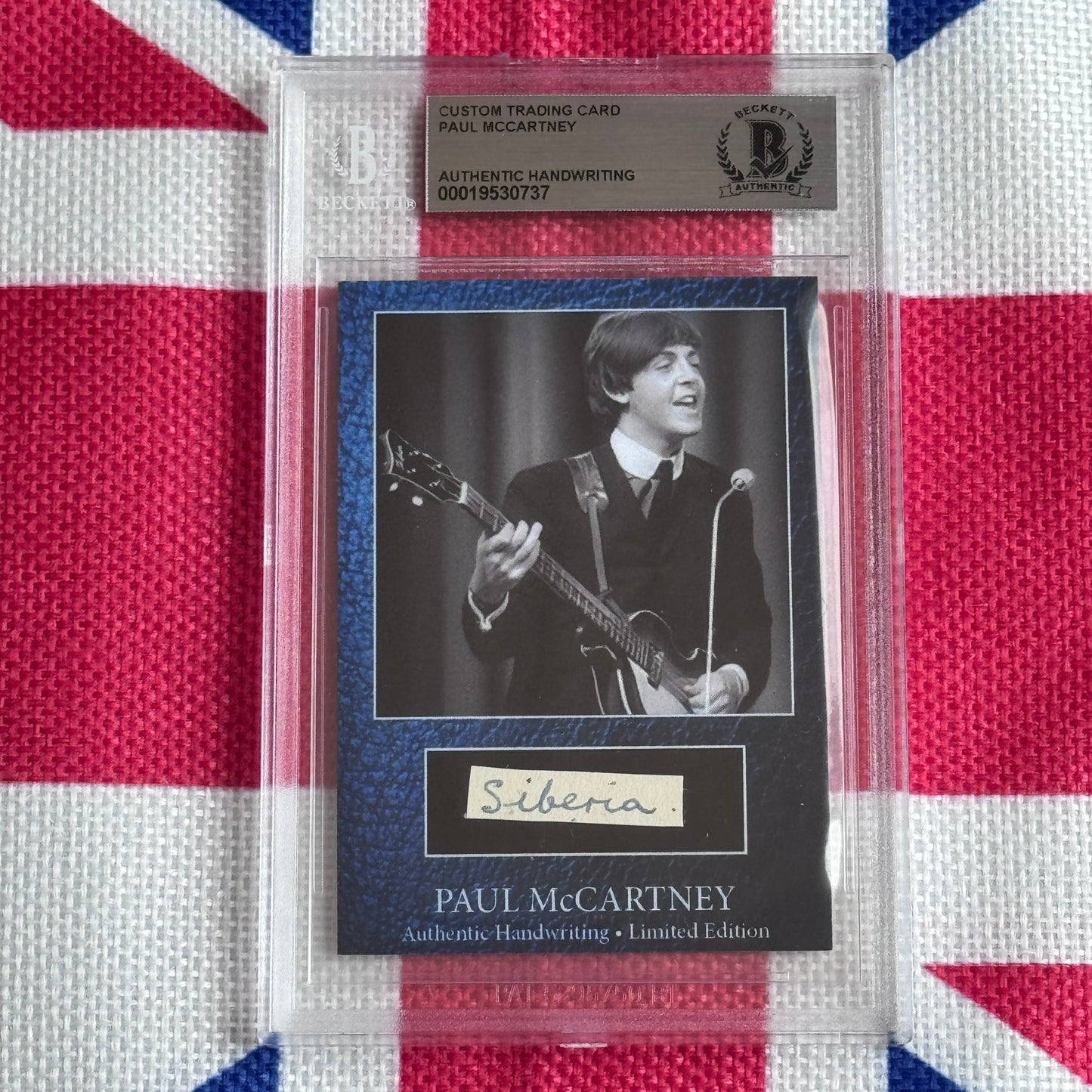 Paul McCartney Beckett Encapsulated Handwriting Removed From His Highschool Notebook