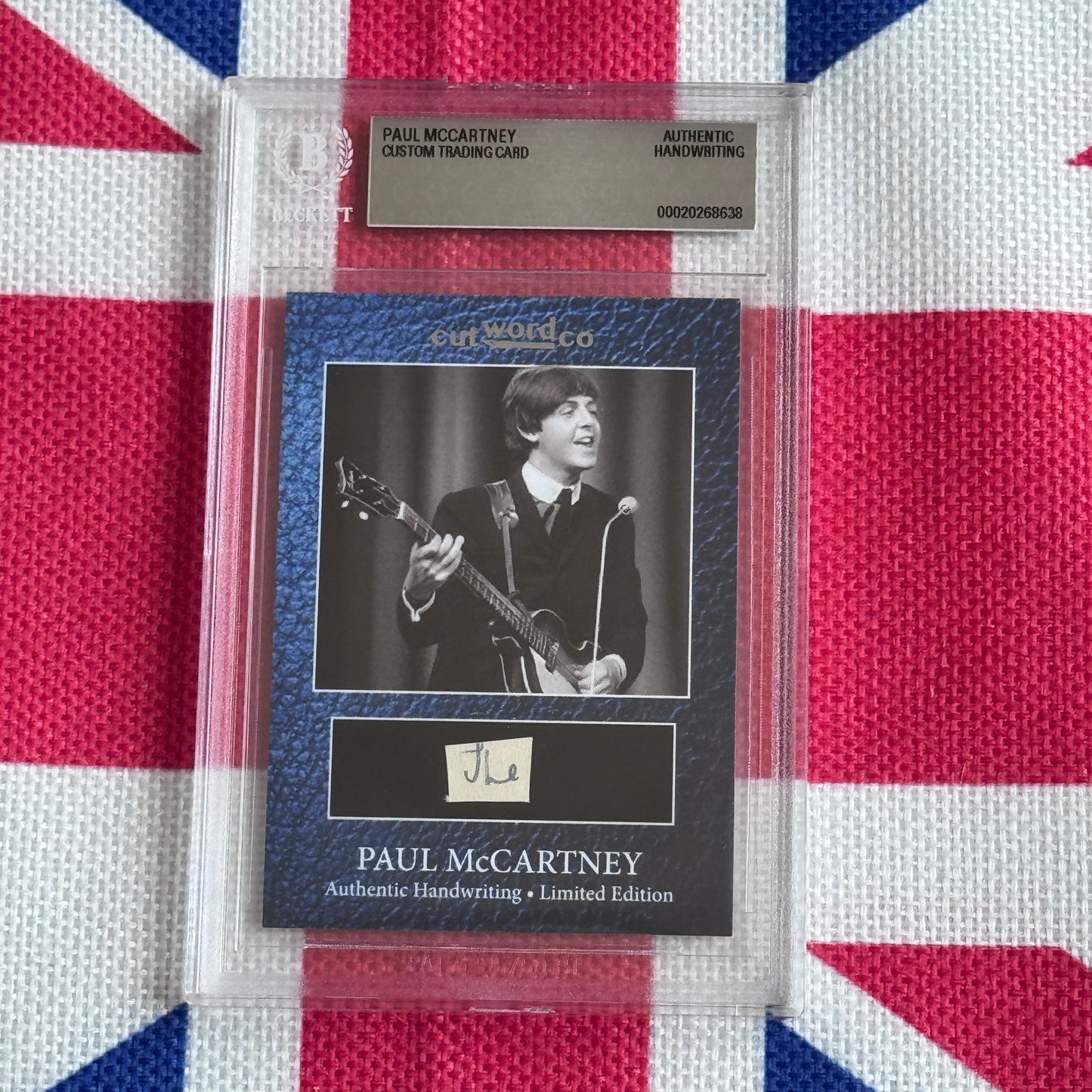 Paul McCartney Beckett Encapsulated Handwriting Removed From His Highschool Notebook