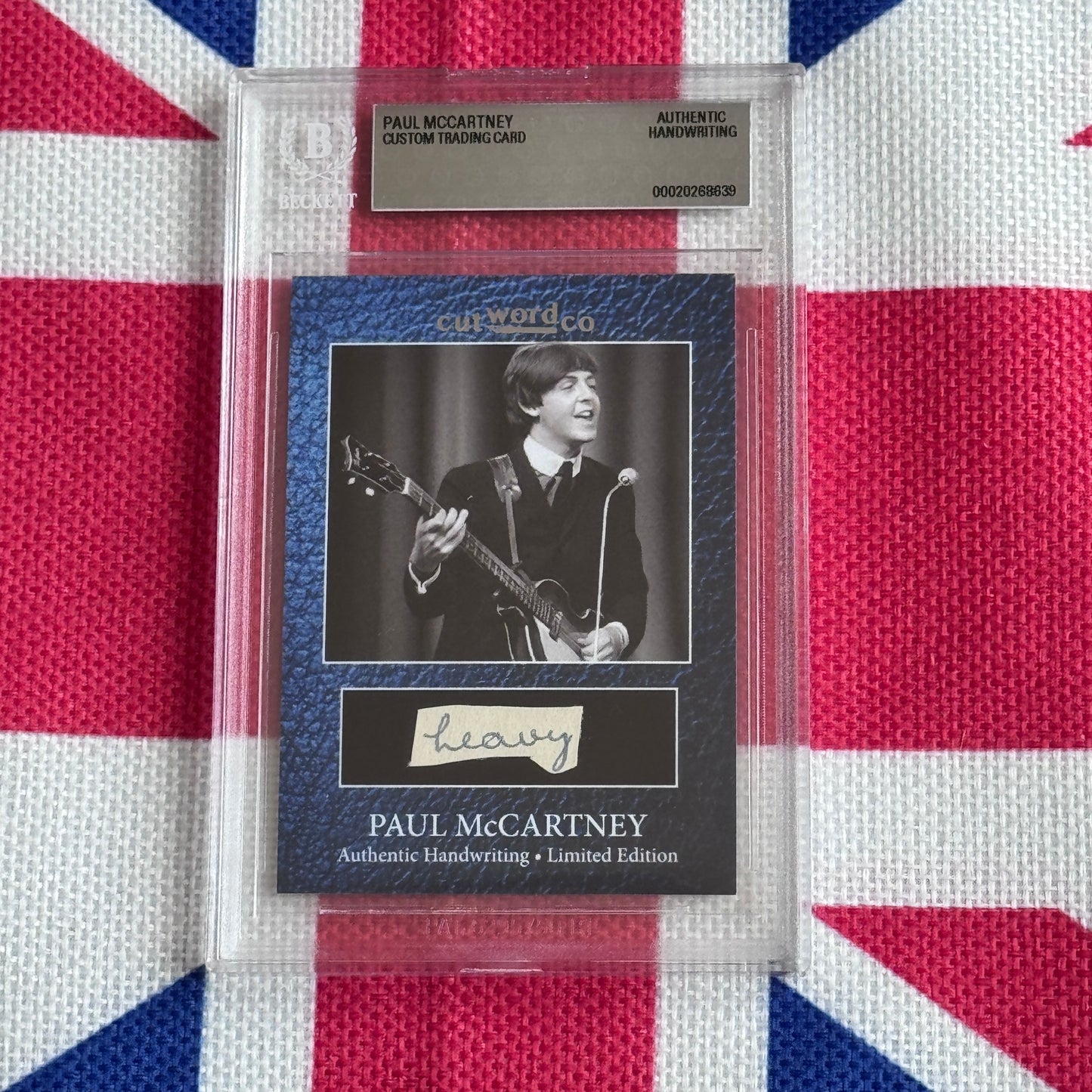 Paul McCartney Beckett Encapsulated Handwriting Removed From His Highschool Notebook