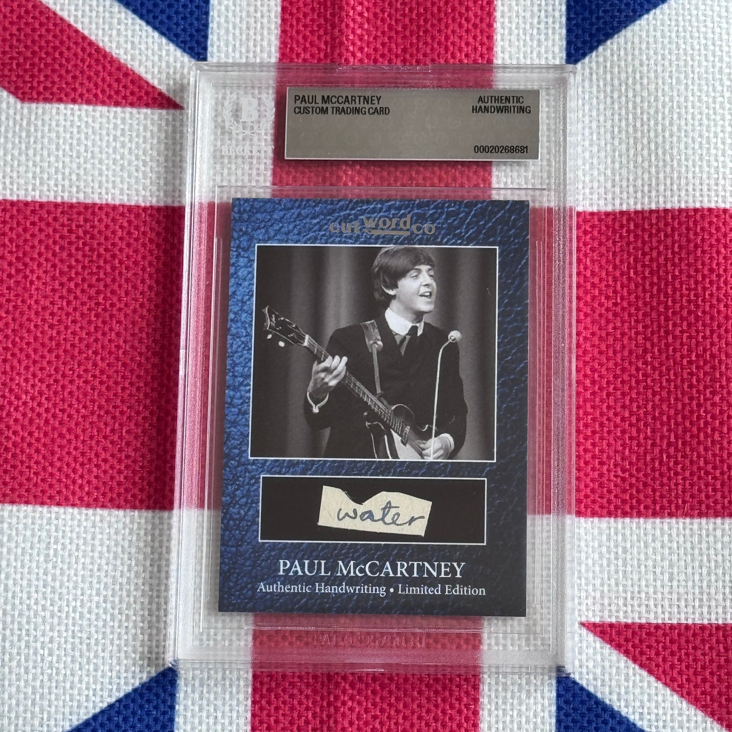 Paul McCartney Beckett Encapsulated Handwriting Removed From His Highschool Notebook