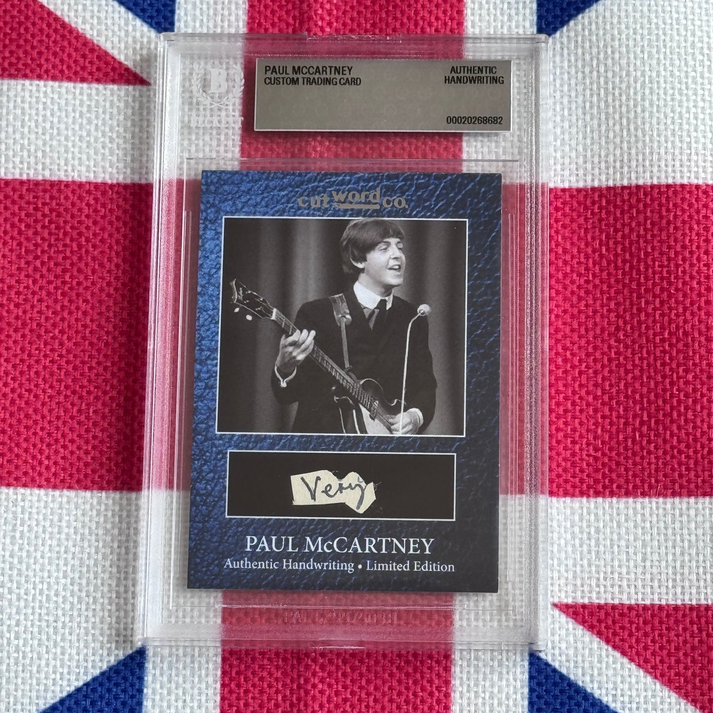 Paul McCartney Beckett Encapsulated Handwriting Removed From His Highschool Notebook
