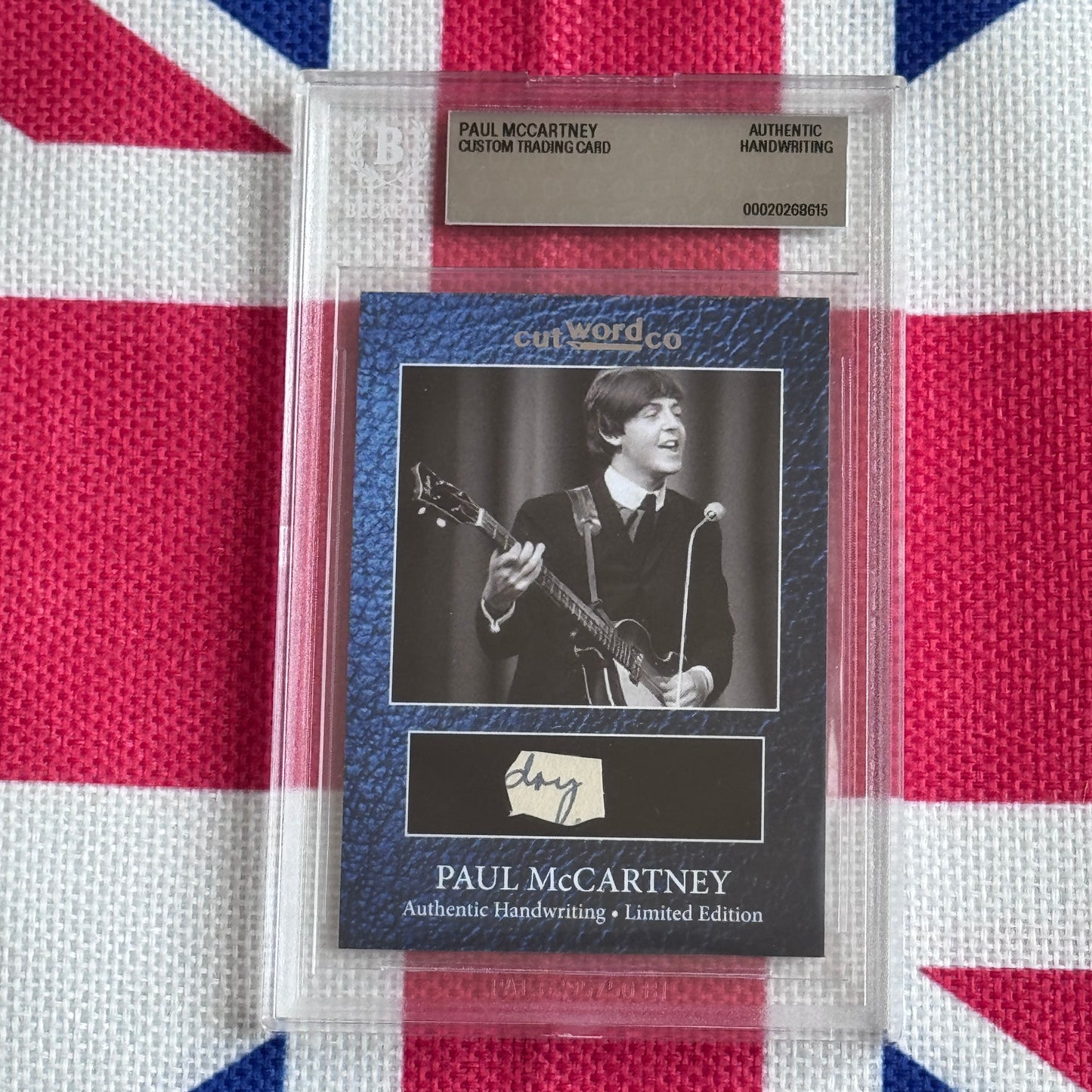 Paul McCartney Beckett Encapsulated Handwriting Removed From His Highschool Notebook