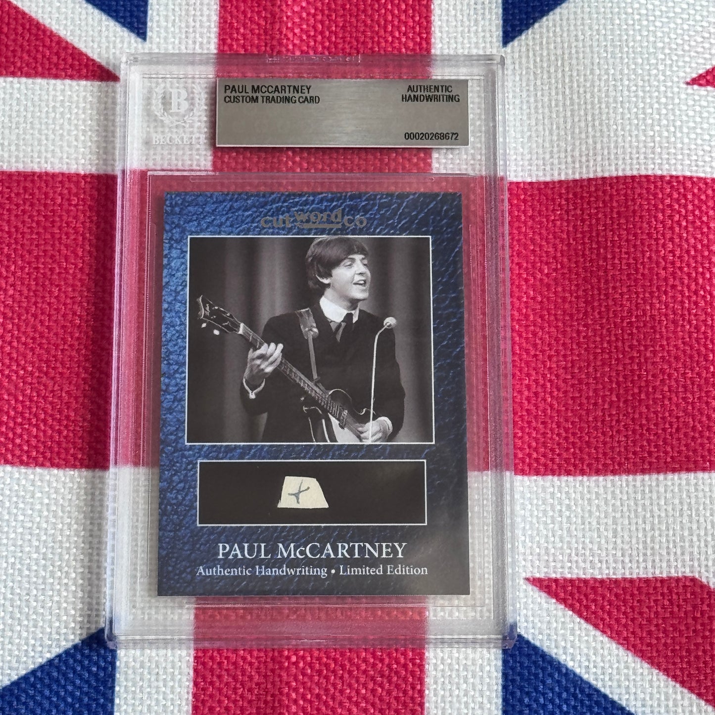Paul McCartney Beckett Encapsulated Handwriting Removed From His Highschool Notebook