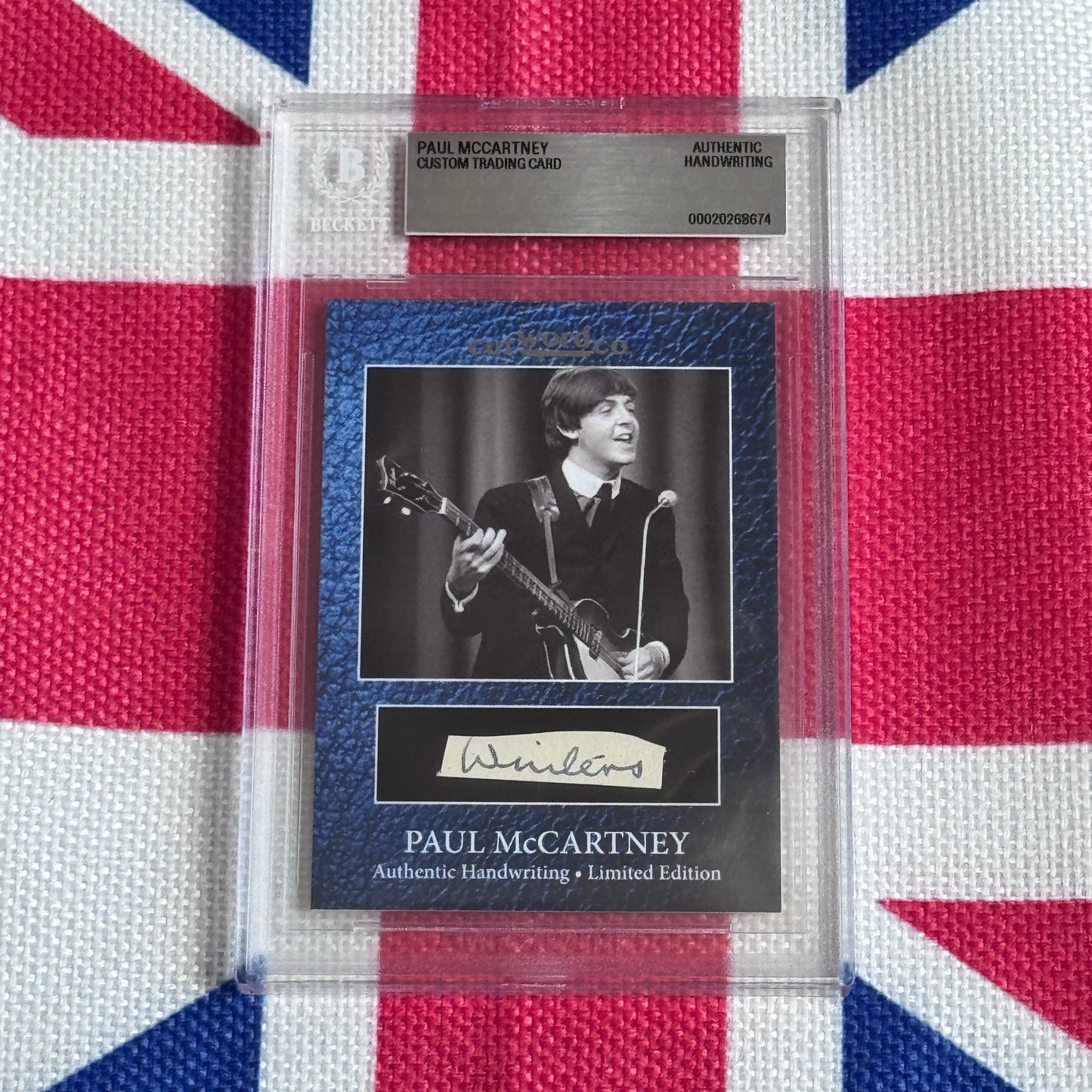 Paul McCartney Beckett Encapsulated Handwriting Removed From His Highschool Notebook