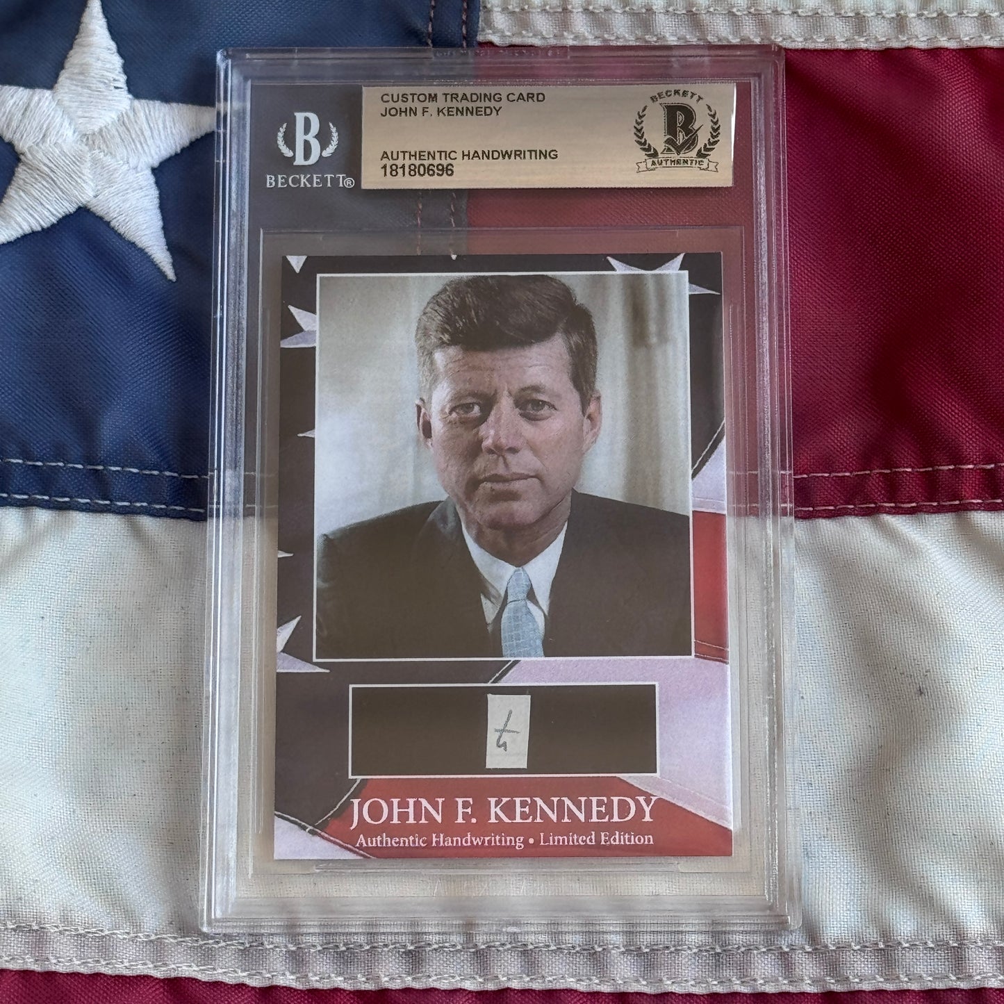 John F. Kennedy Handwritten Word Cut from an Autograph Letter Signed Beckett BAS