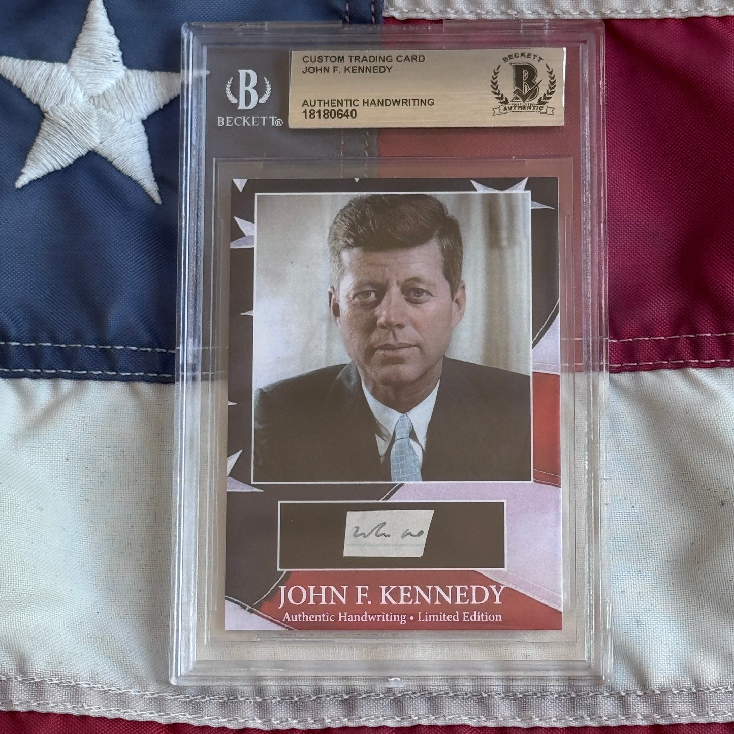 John F. Kennedy Handwritten Word Cut from an Autograph Letter Signed Beckett BAS